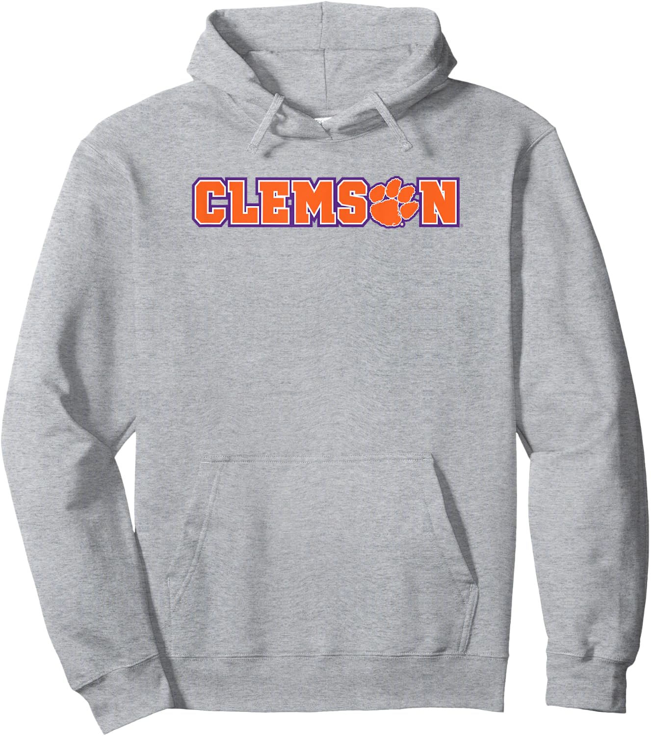 Elite Authentics Clemson Tigers Classic Paw White Officially Licensed Hoodie - Hoodie | Ash