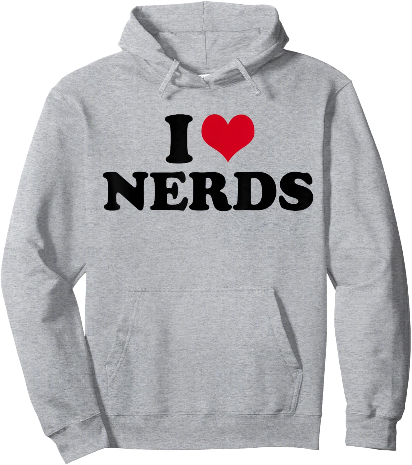 I Love Nerds , White Hoodie - Hoodie | Ash