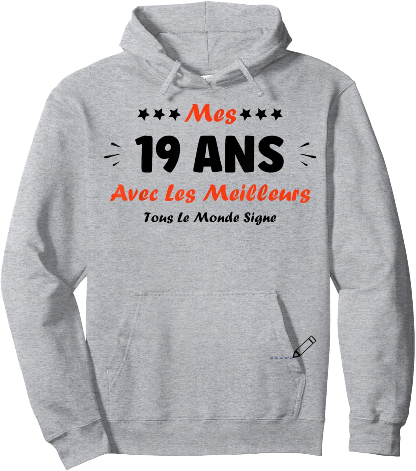 Signature 19 Years Birthday Humour 19 Years to Sign , white, S Hoodie - Hoodie | Ash