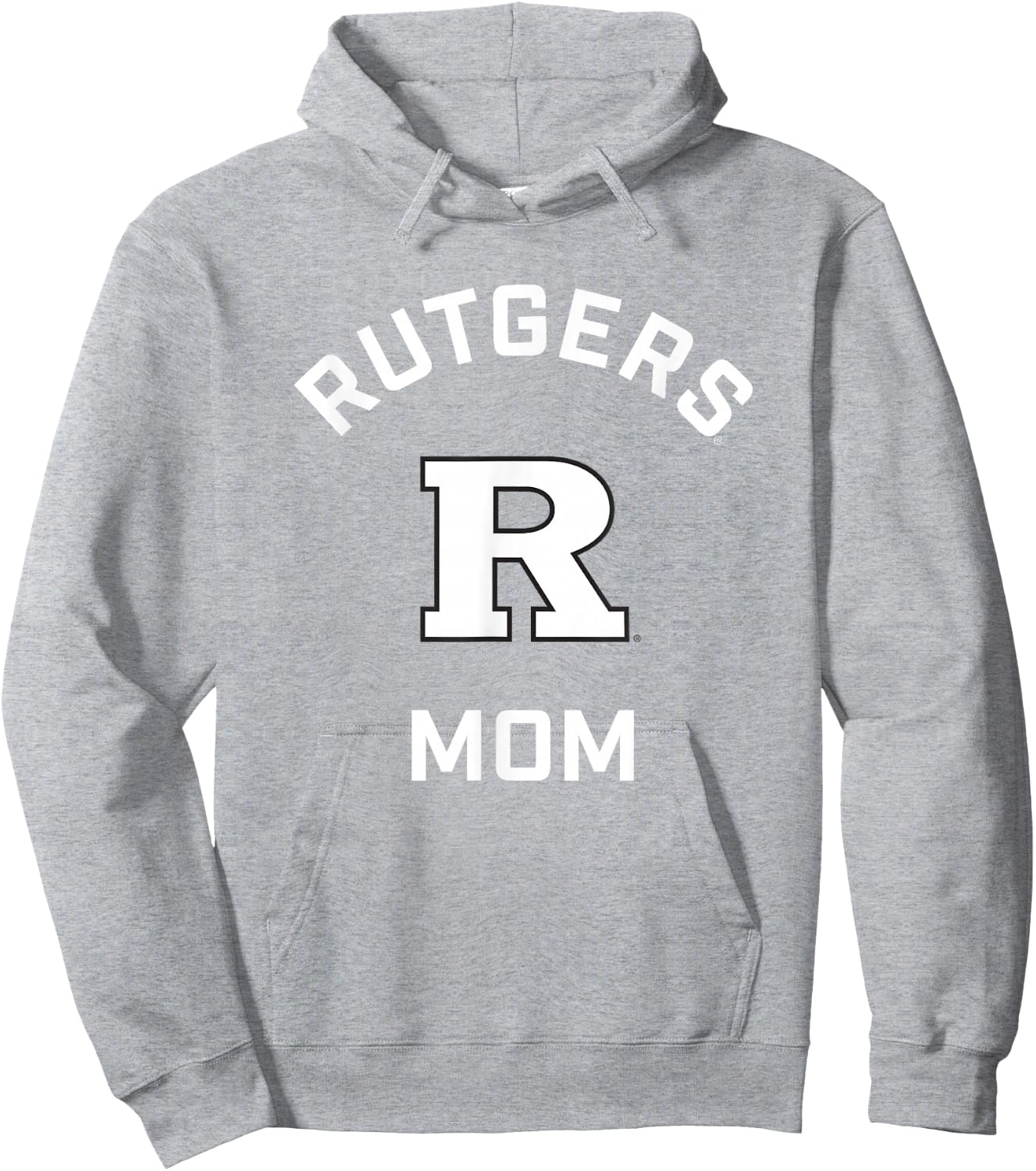 Rutgers University Scarlet Knights Arched Mom Hoodie - Hoodie | Ash