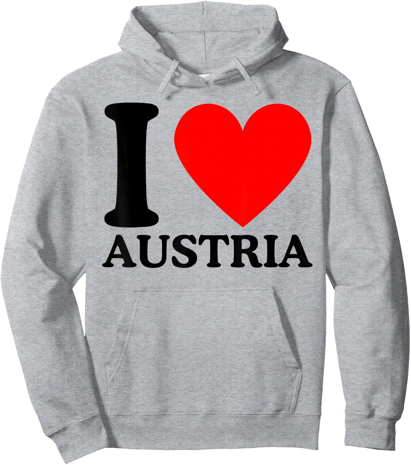 I Love Austria - Ich liebe Österreich Hoodie - Hoodie | Ash