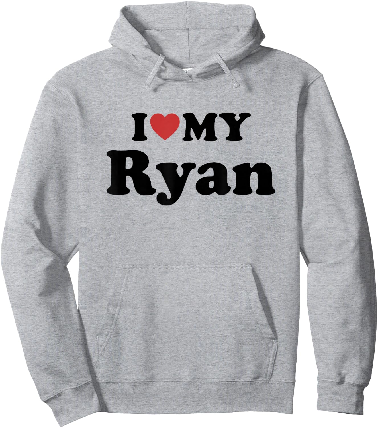 I Love My Ryan First Name Matching Couple Outfit Hoodie - Hoodie | Ash