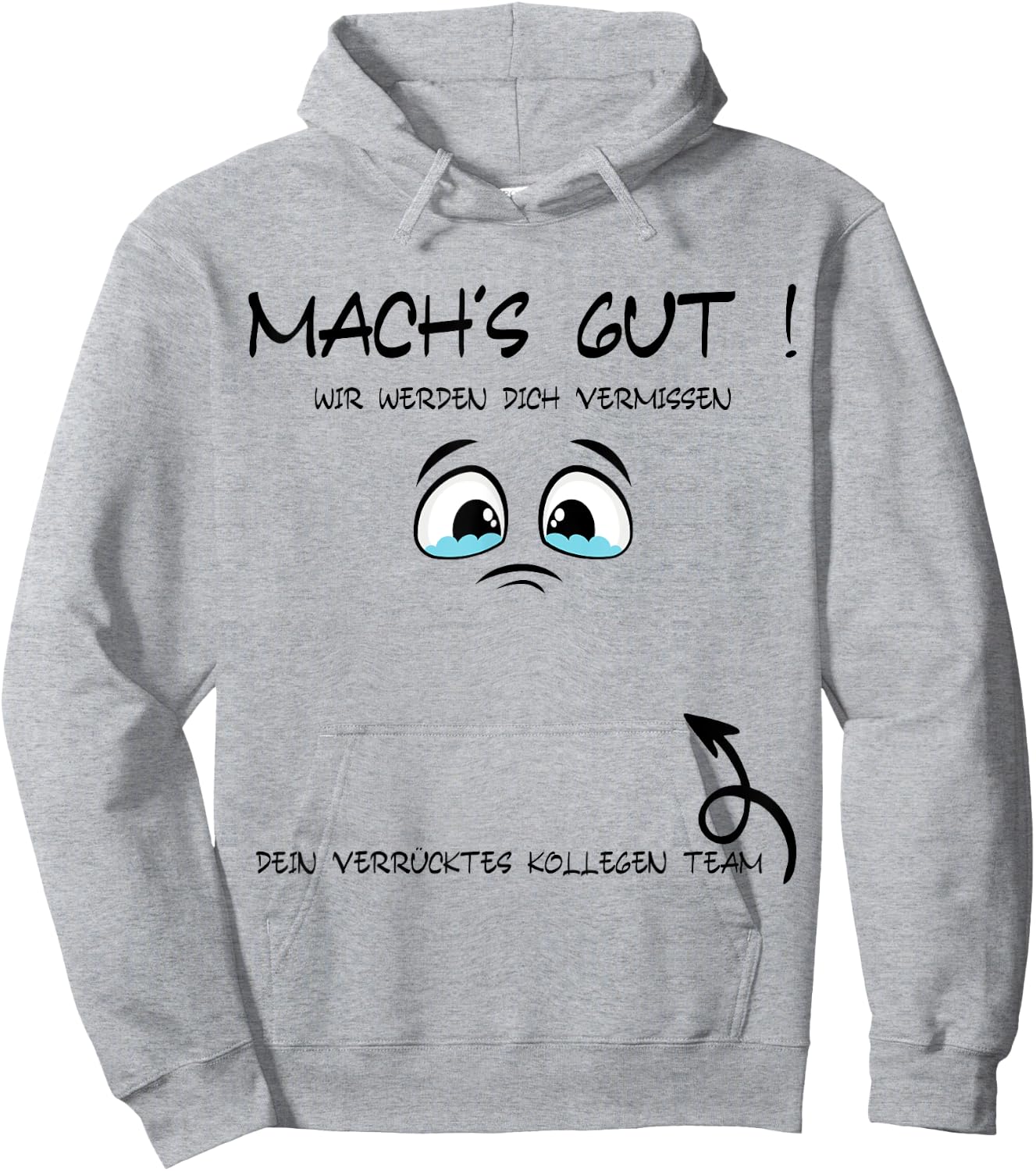 Job Change Farewell Gift Signature Colleague Farewell Hoodie - Hoodie | Ash