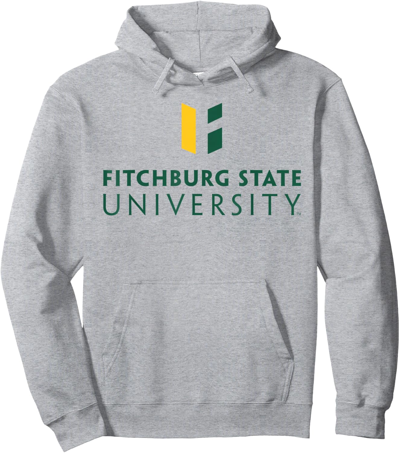 Fitchburg State University Falcons Wordmark Logo Hoodie - Hoodie | Ash