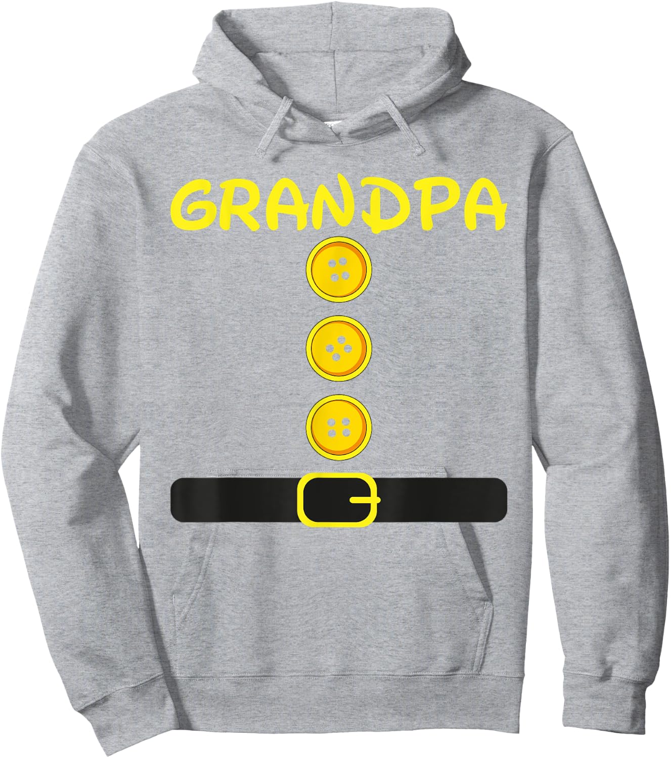 Grandpa Dwarf Costume Color Family Matching Dwarf Halloween Hoodie - Hoodie | Ash