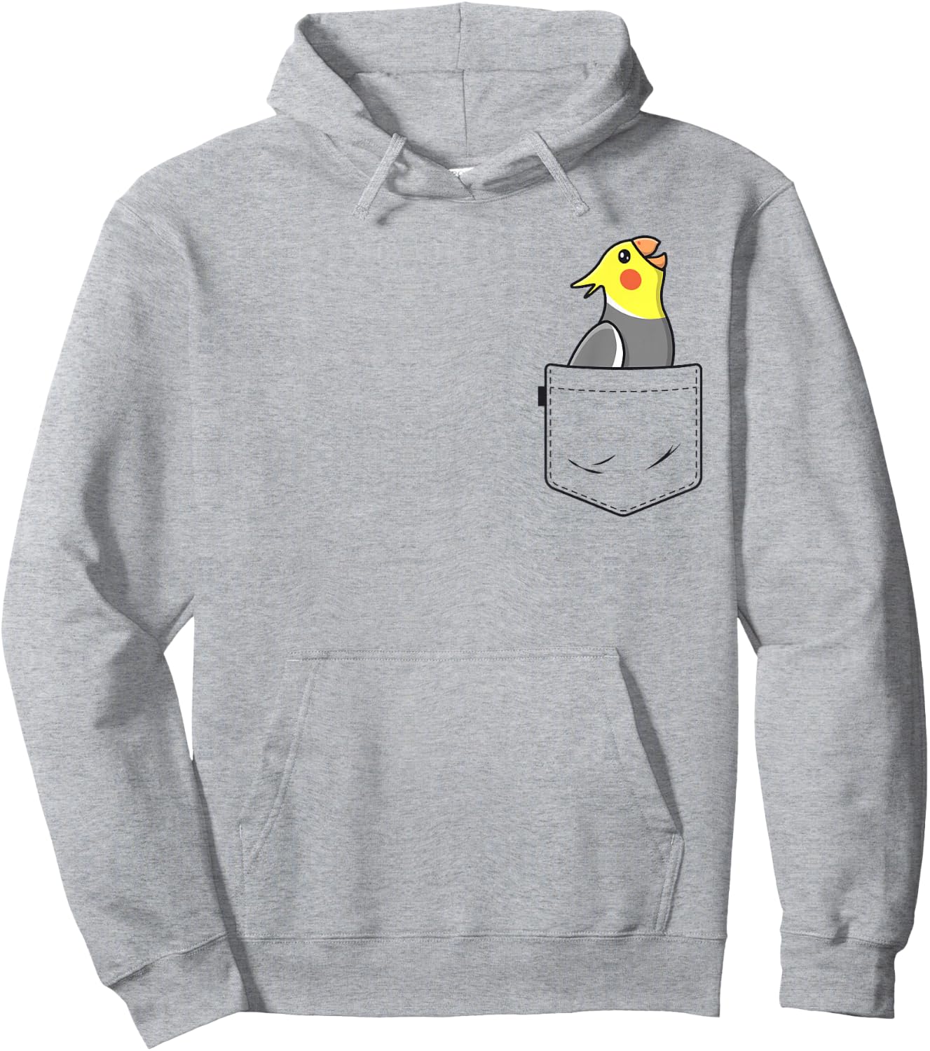 Pocket Cockatiel Women Girls Funny Bird Mom Birb Lovers Hoodie - Hoodie | Ash