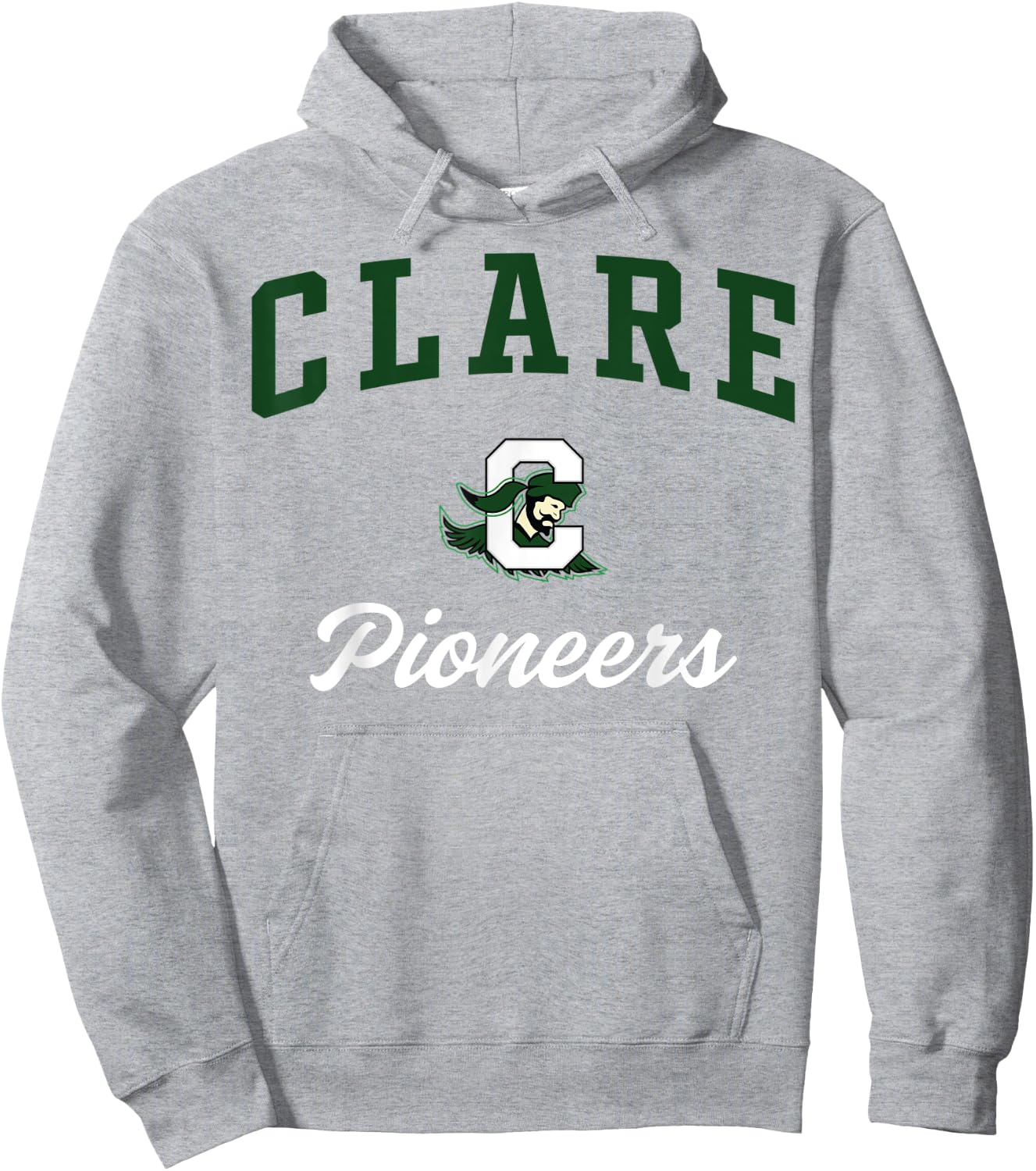 Clare High School Pioneers Hoodie - Hoodie | Ash
