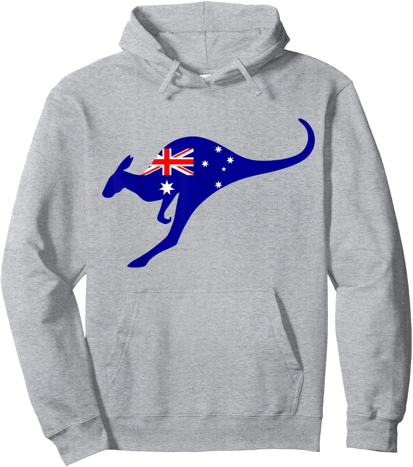 Vintage Kangaroo Australia Flag Aussie Roo Kangaroo Hoodie - Hoodie | Ash