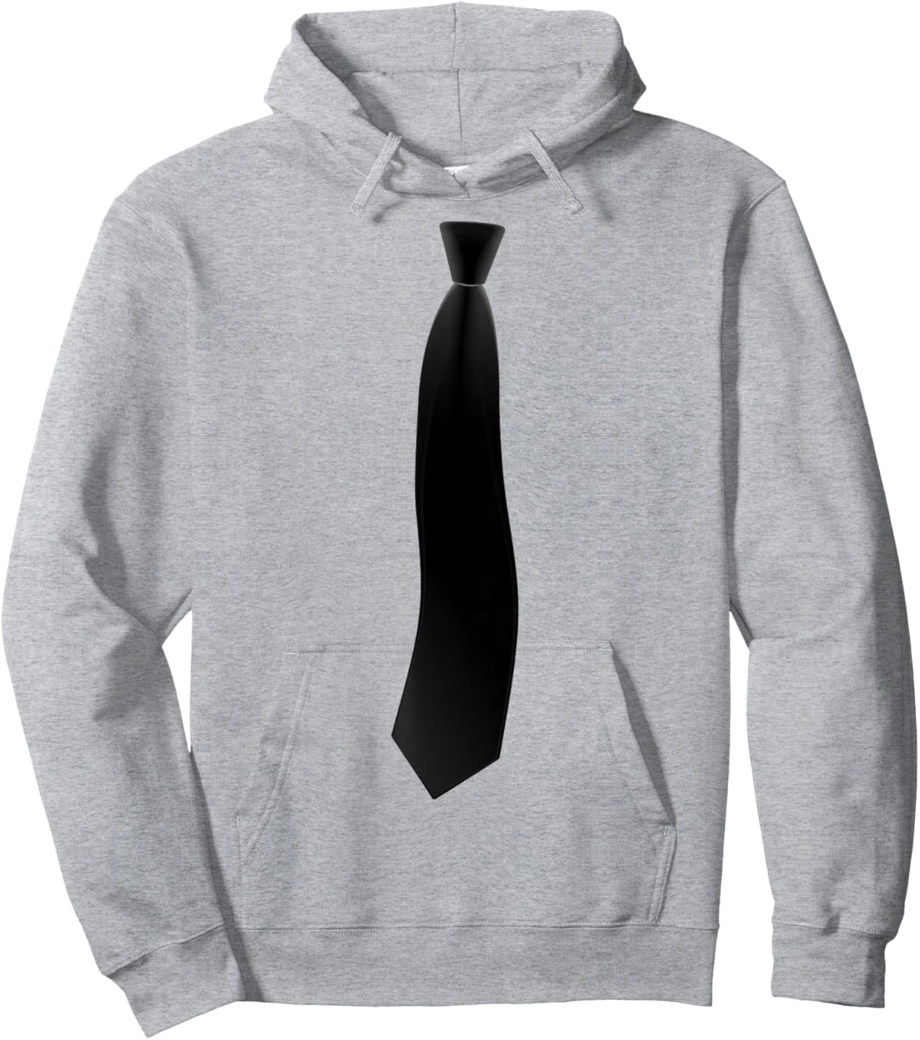 Black Tie Funny Suit Costume Boys , White Hoodie - Hoodie | Ash