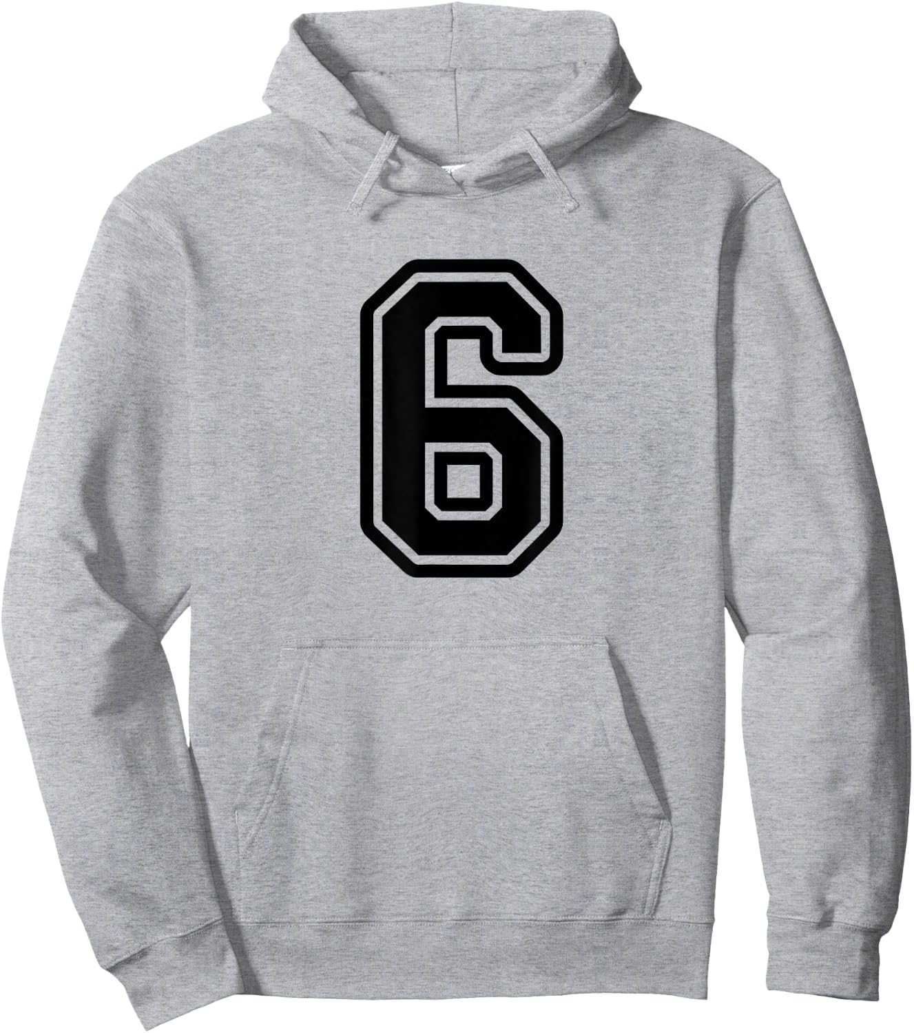 Number #6 Black Favorite Number 6 Hoodie - Hoodie | Ash