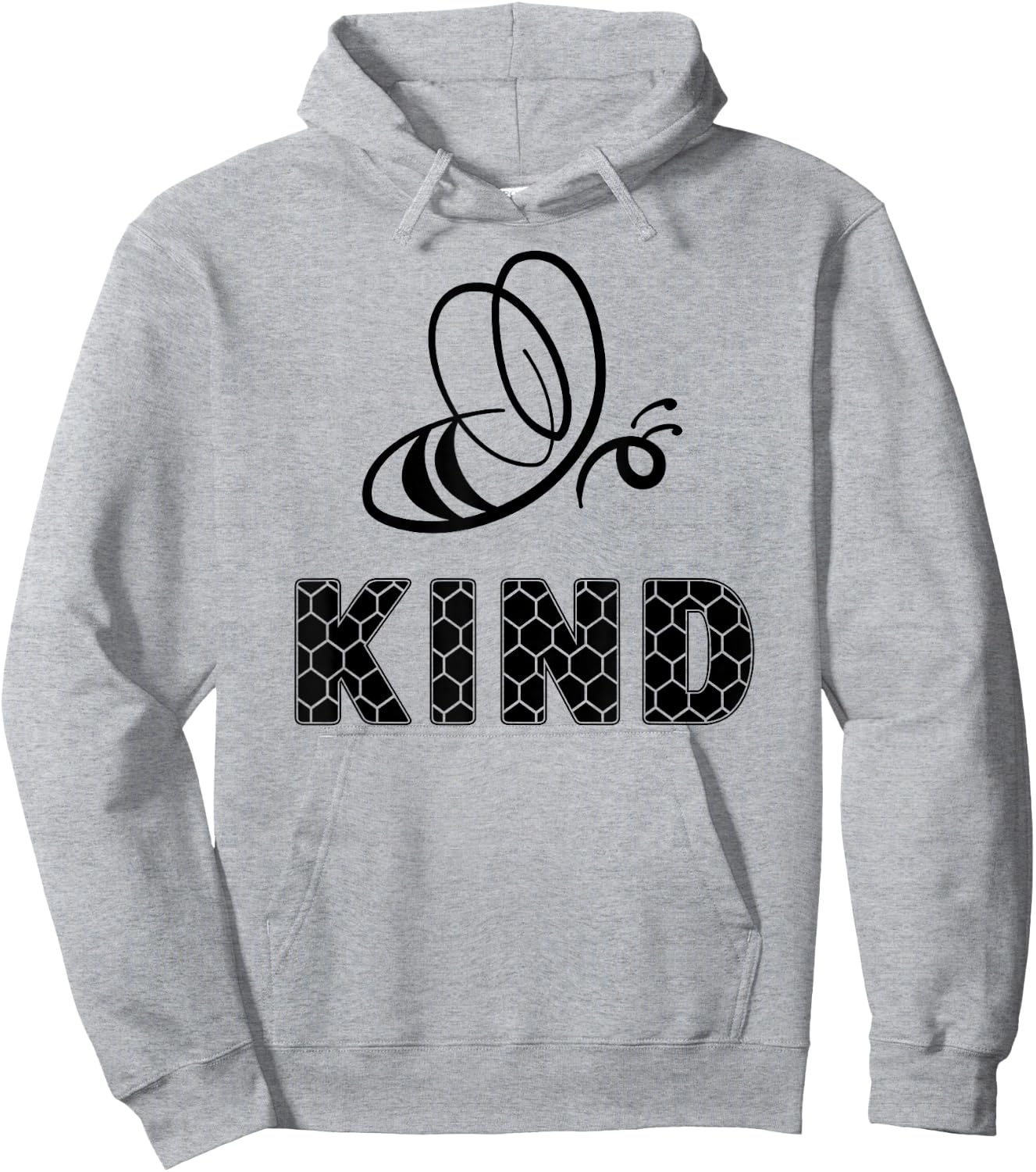 Bee Kind. Cute Bee Doodle. , Men & Kids. Yellow Hoodie - Hoodie | Ash