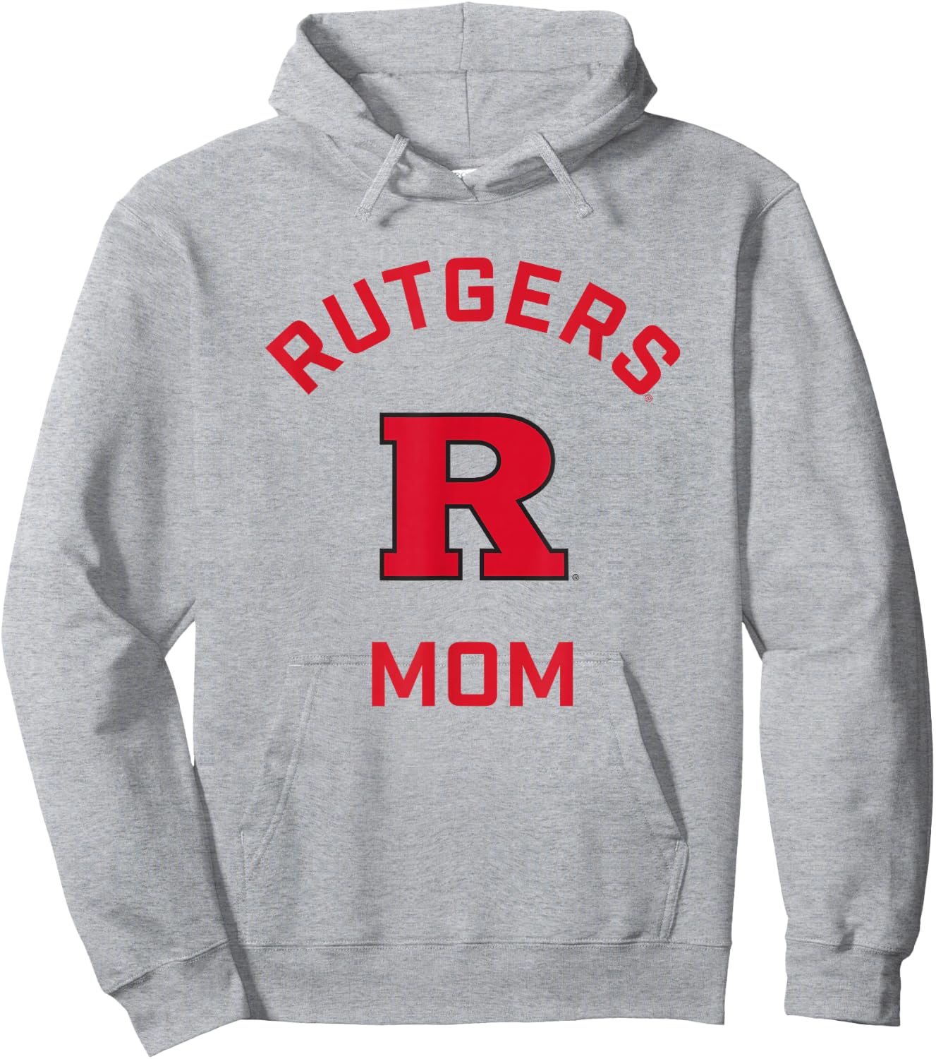 Rutgers University Scarlet Knights Arched Mom Hoodie - Hoodie | Ash