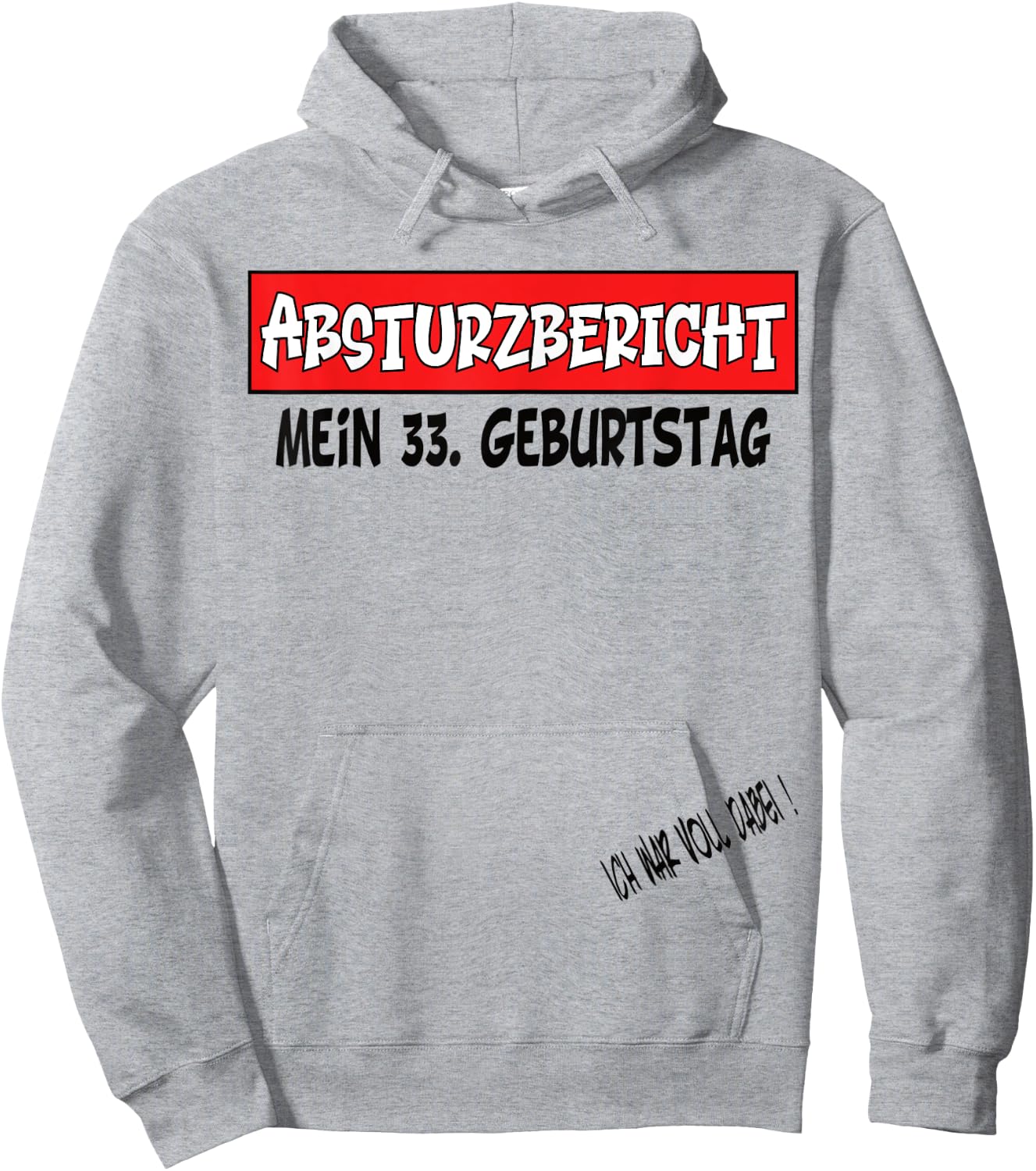 33. Geburtstag Gästebuch Mann Frau Hoodie - Hoodie | Ash