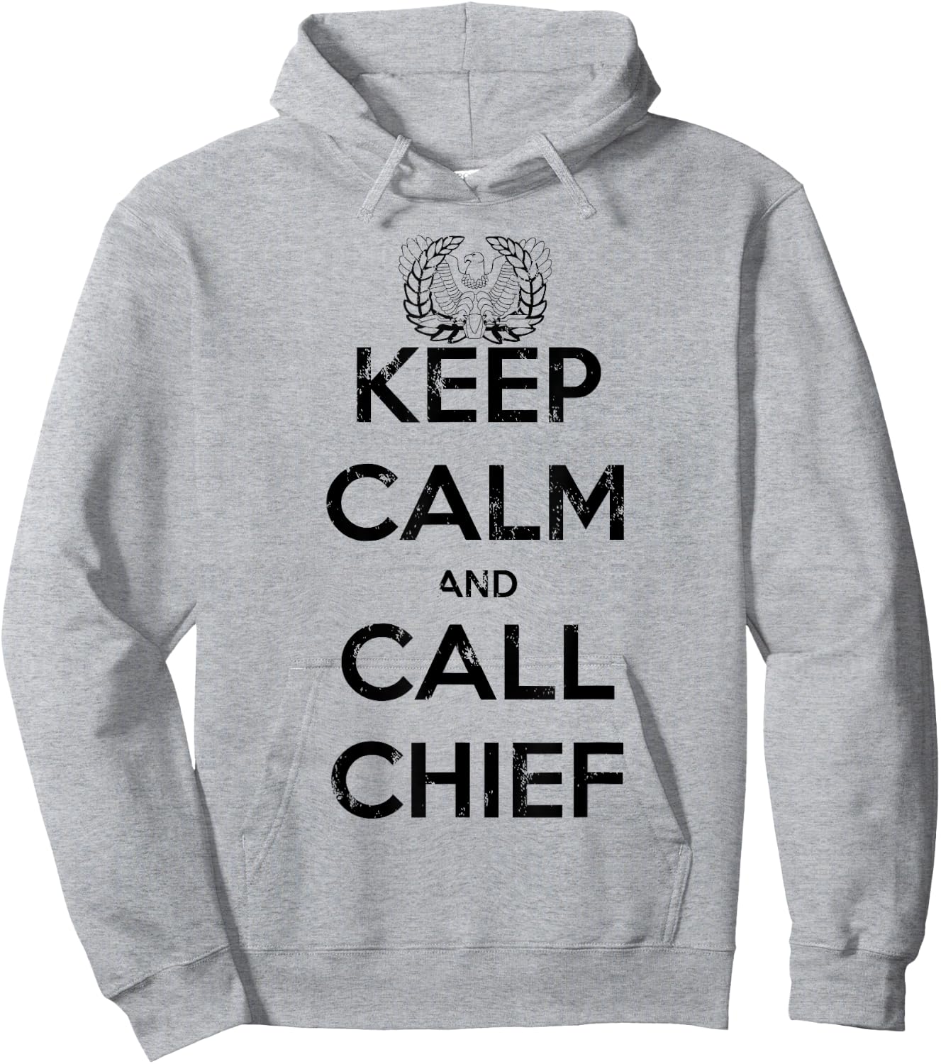 KEEP CALM and CALL CHIEF Warrant Officer Corps Eagle Rising Hoodie - Hoodie | Ash