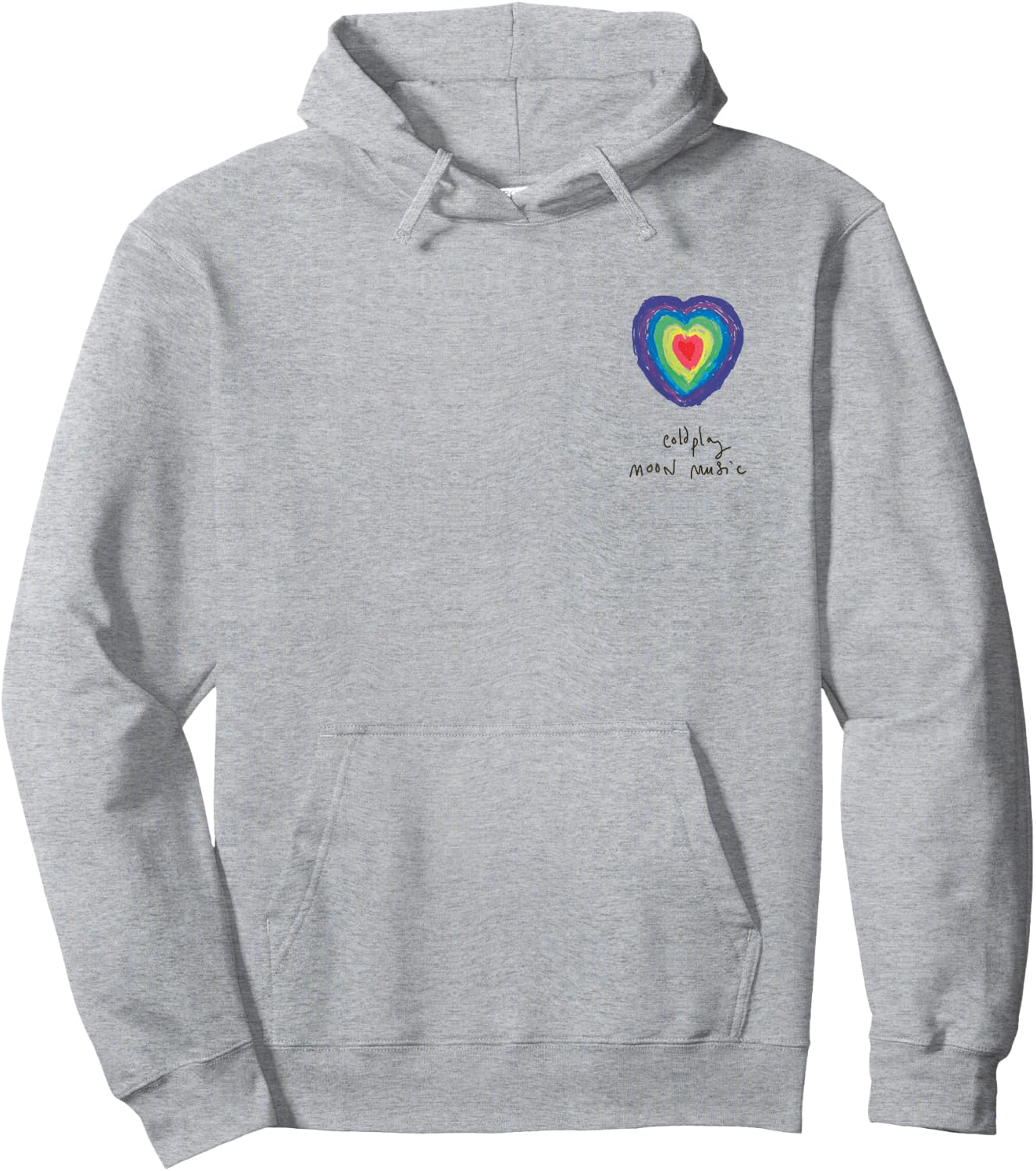 Coldplay Moon Music Heart Amazon Exclusive , white, S Hoodie - Hoodie | Ash