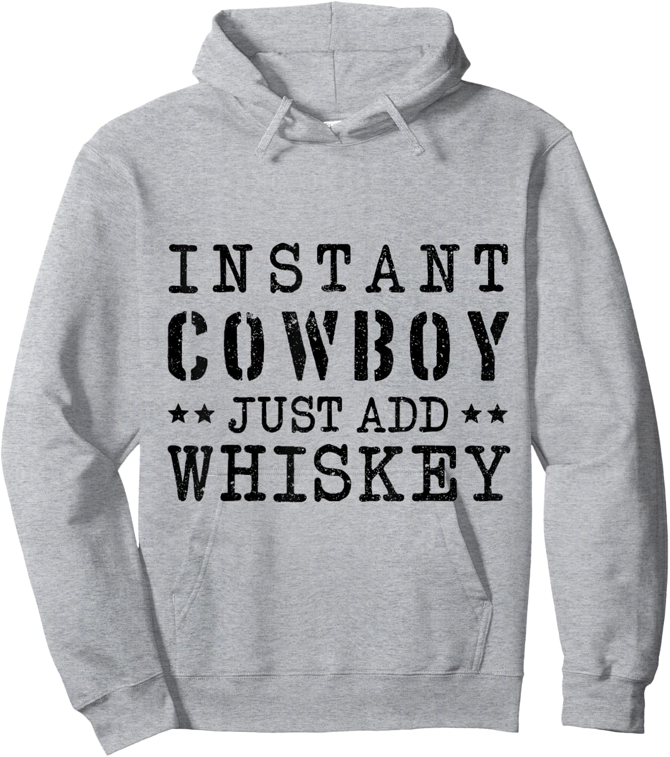 Instant Cowboy Just Add Whiskey Costume Hoodie - Hoodie | Ash