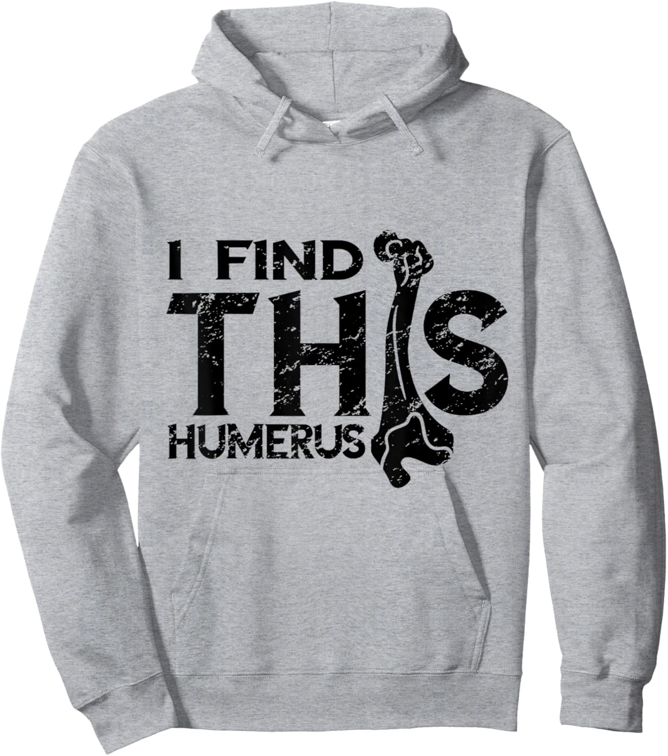 Kinesiologist I Find This Humerus Kinesiology Vintage Bone Hoodie - Hoodie | Ash