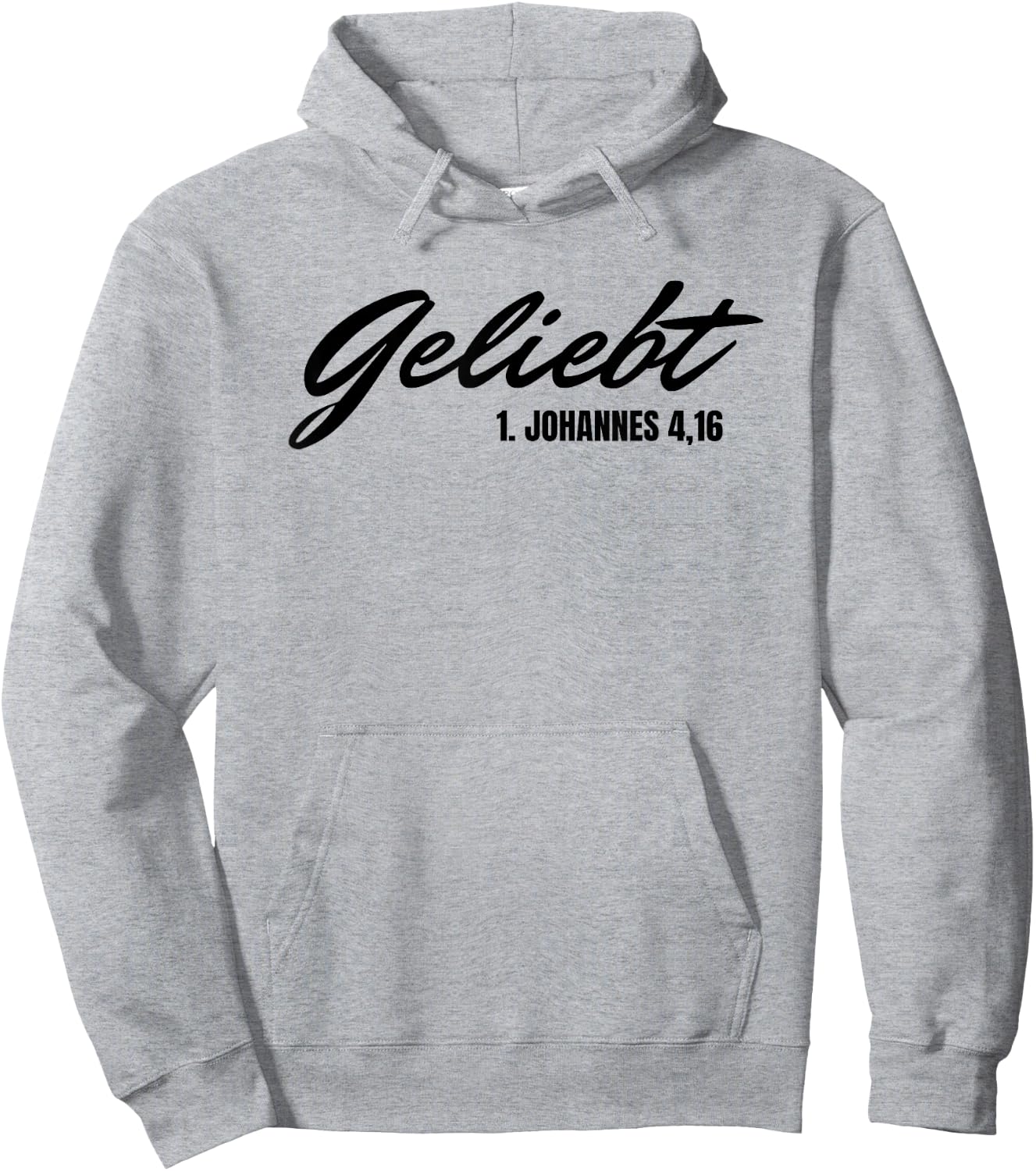Geliebt 1. Johannes 4 16 Bibelvers Christliches Damen Herren Hoodie - Hoodie | Ash