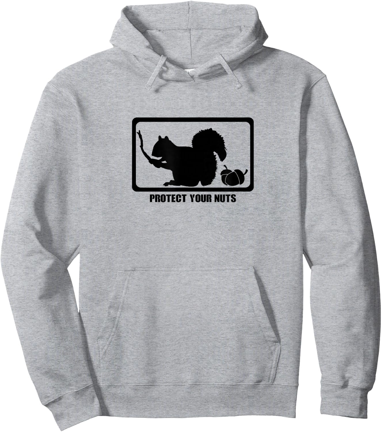Funny Squirrel Protect Your Nuts forest rodent Hoodie - Hoodie | Ash