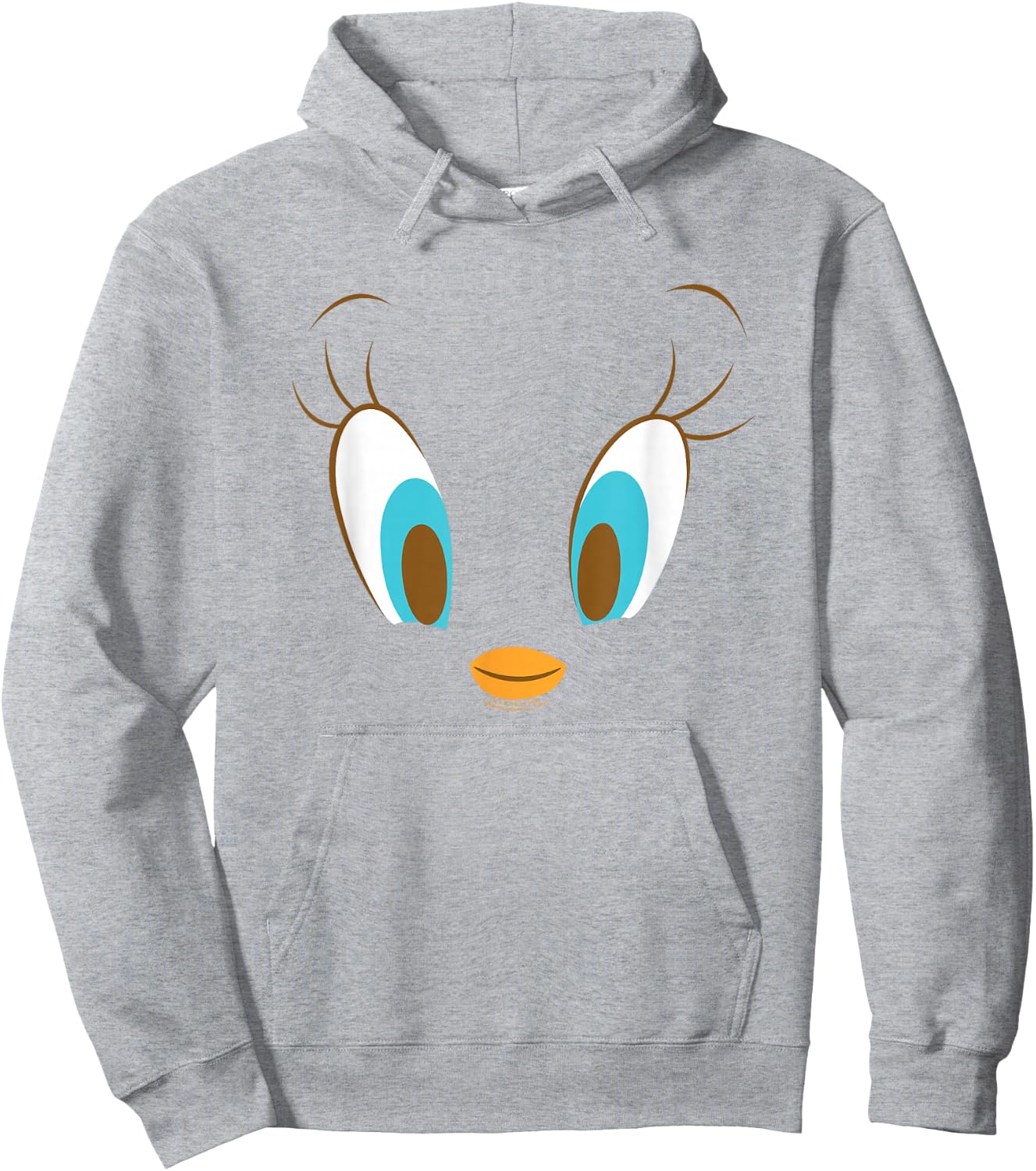 Looney Tunes Tweety Head Hoodie - Hoodie | Ash