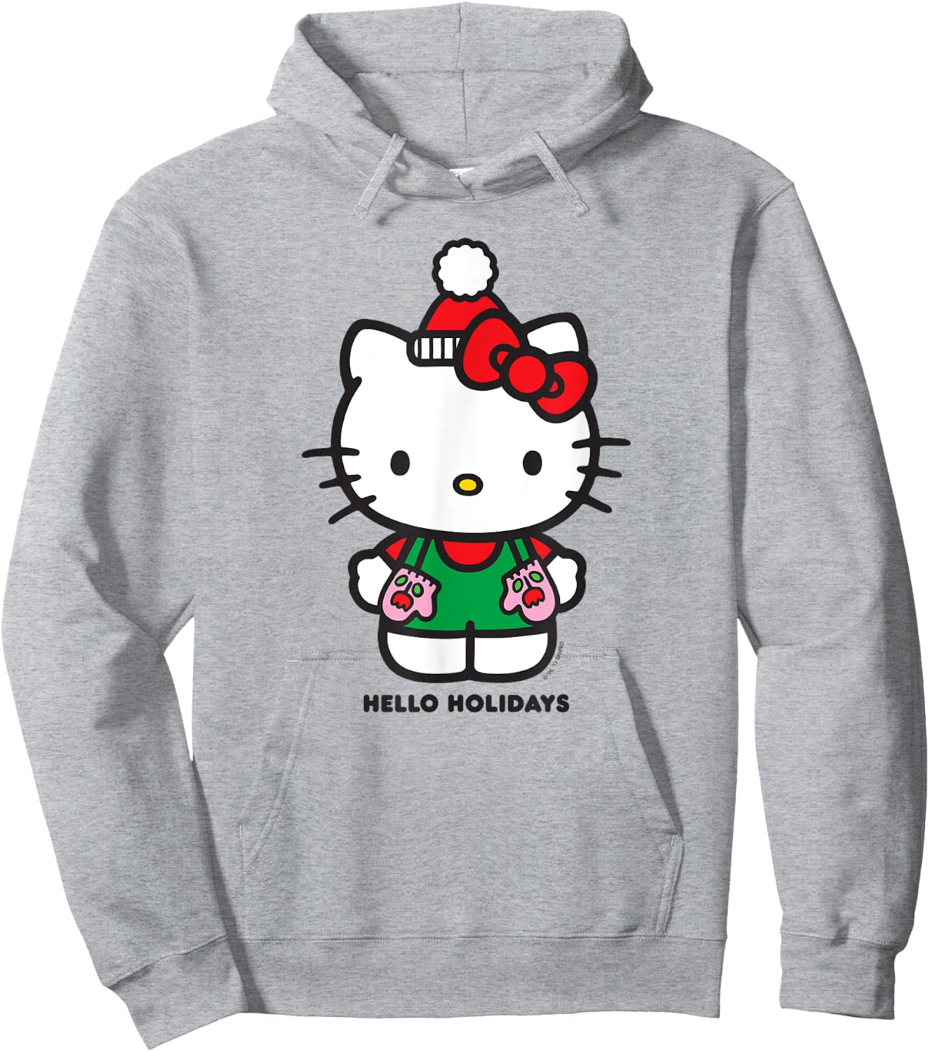 Hello Kitty "Hello Holidays" Christmas Shirt Hoodie - Hoodie | Ash
