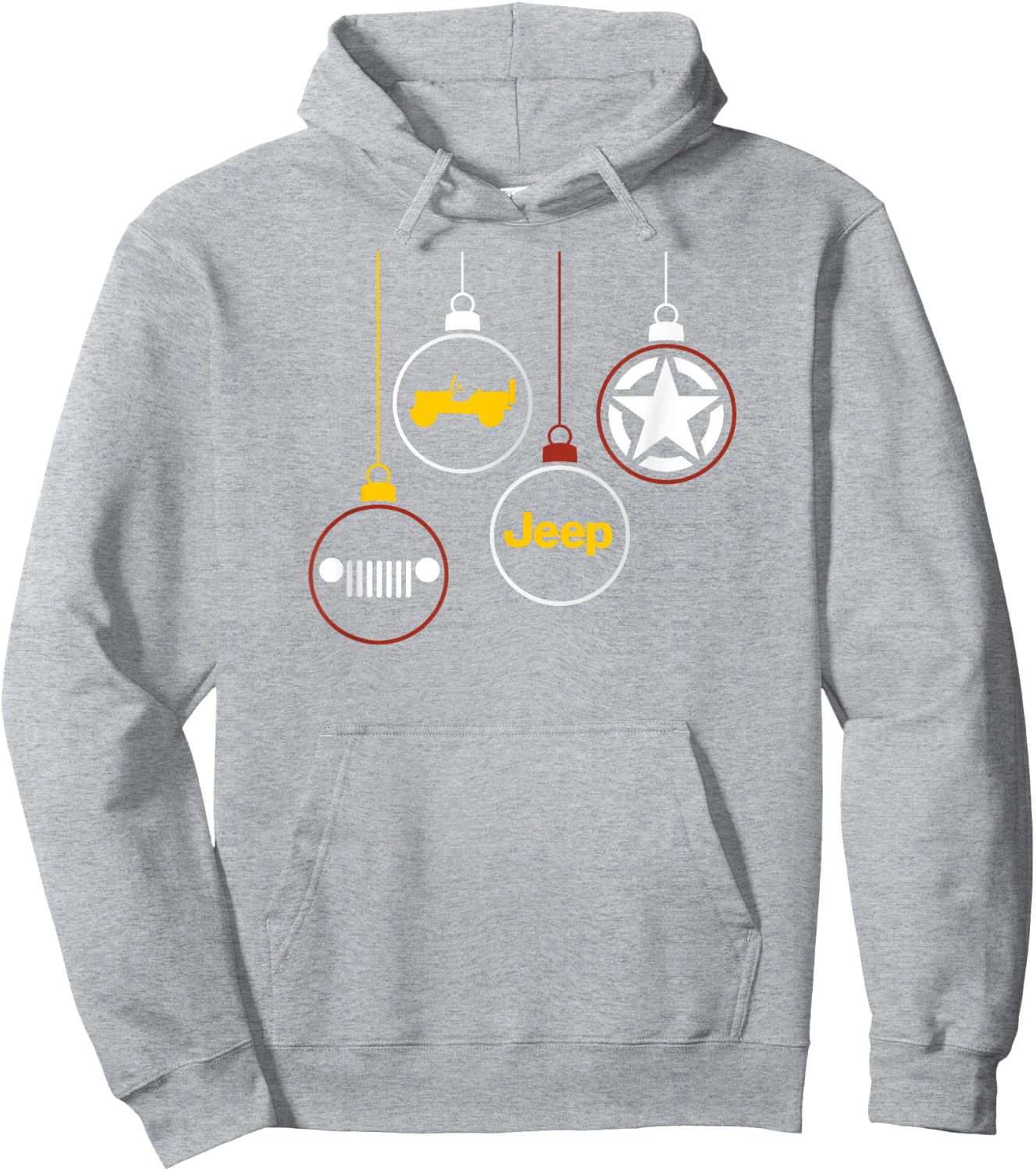 Jeep Ornaments Hoodie - Hoodie | Ash