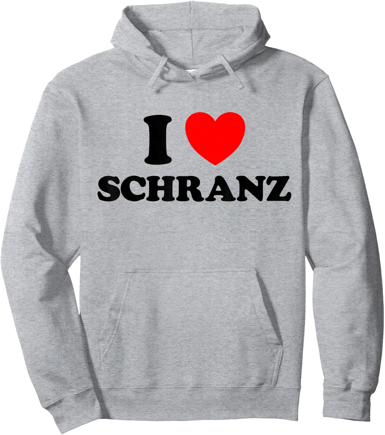 I Love Schranz Lustiger Hard Tekno Techno Deutsch Fast Music Fan Hoodie - Hoodie | Ash
