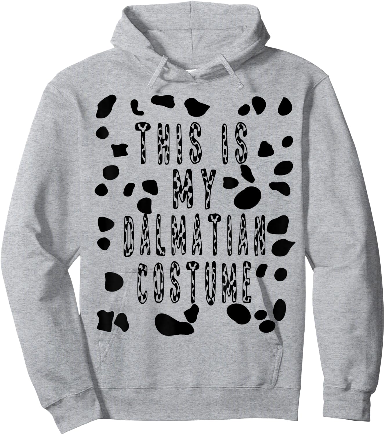 This is My Dalmatian Costume Shirt - Pretend Dog Spots Women Kids Hoodie - Hoodie | Ash