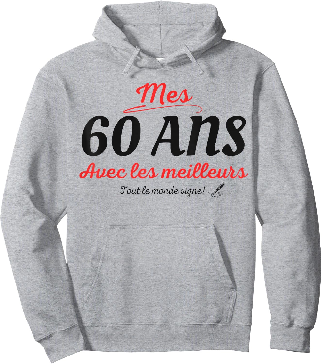 A Signer 60 Ans Anniversaire Cadeau Anniv 60 Ans Signature Hoodie - Hoodie | Ash