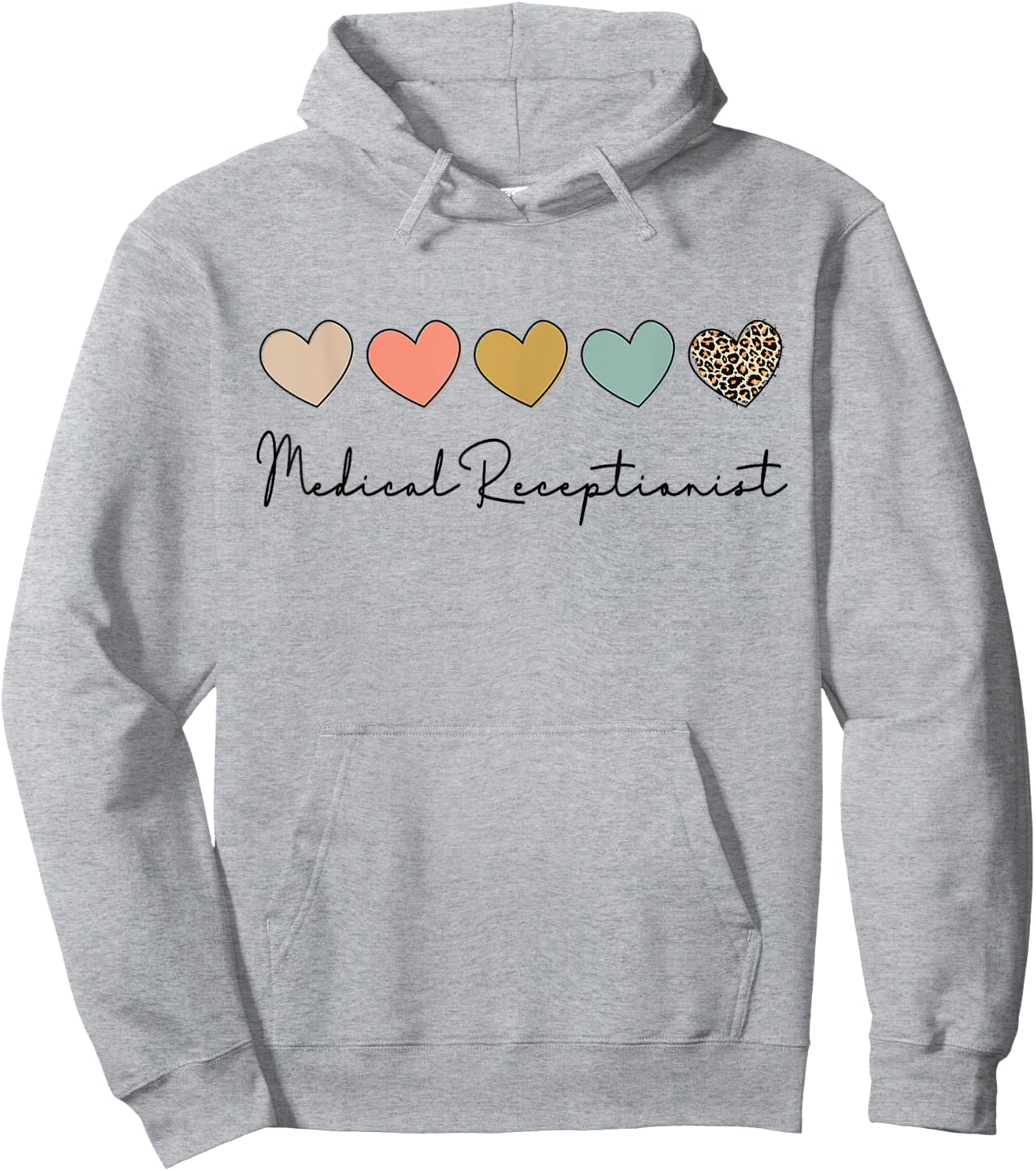 Medical Receptionist Medical Secretary Appreciation Hoodie - Hoodie | Ash