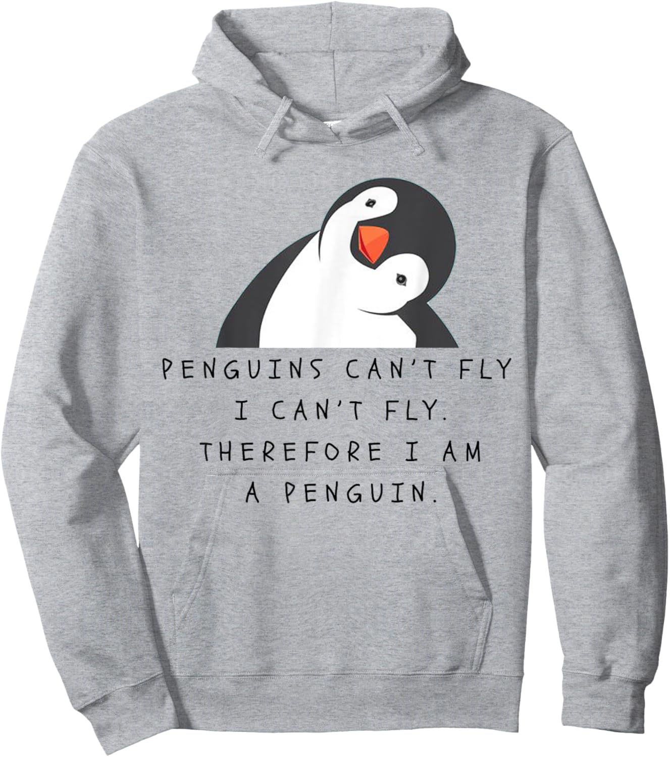 Funny Penguins Woman Man Children Gift Hoodie - Hoodie | Ash