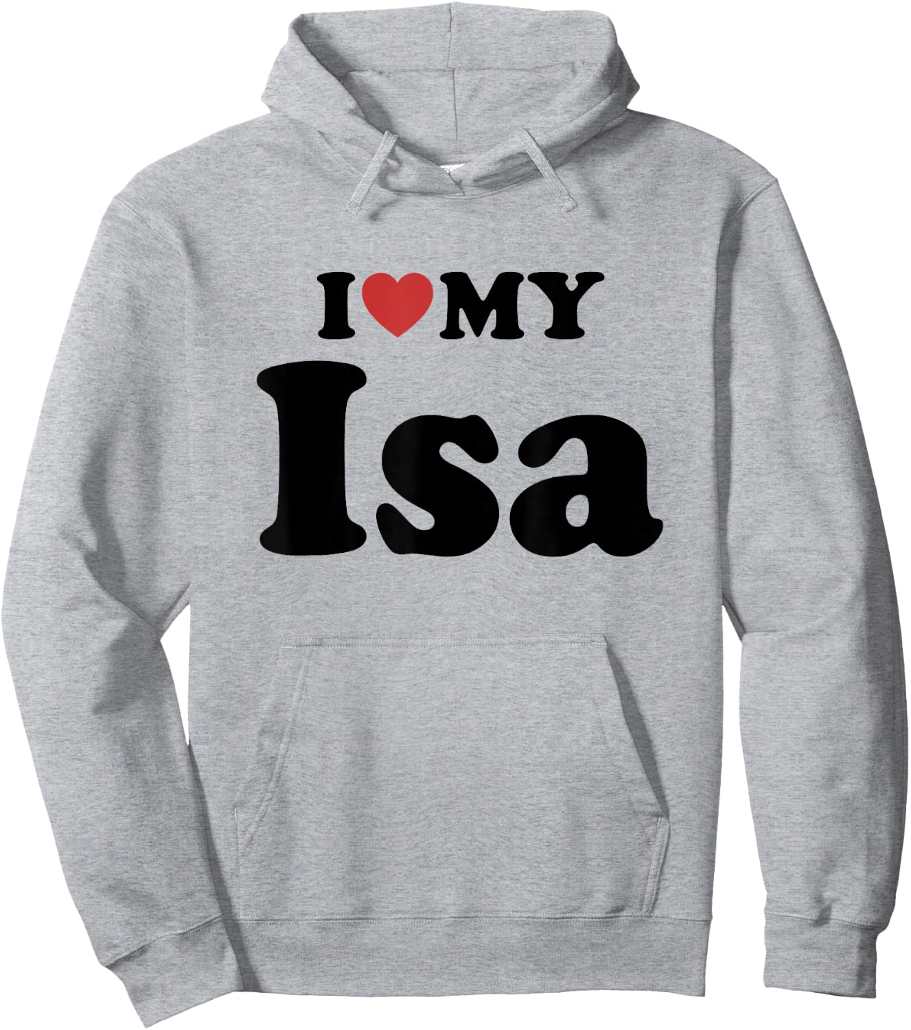 I Love My Isa Prénom Assorti Couple Hoodie - Hoodie | Ash