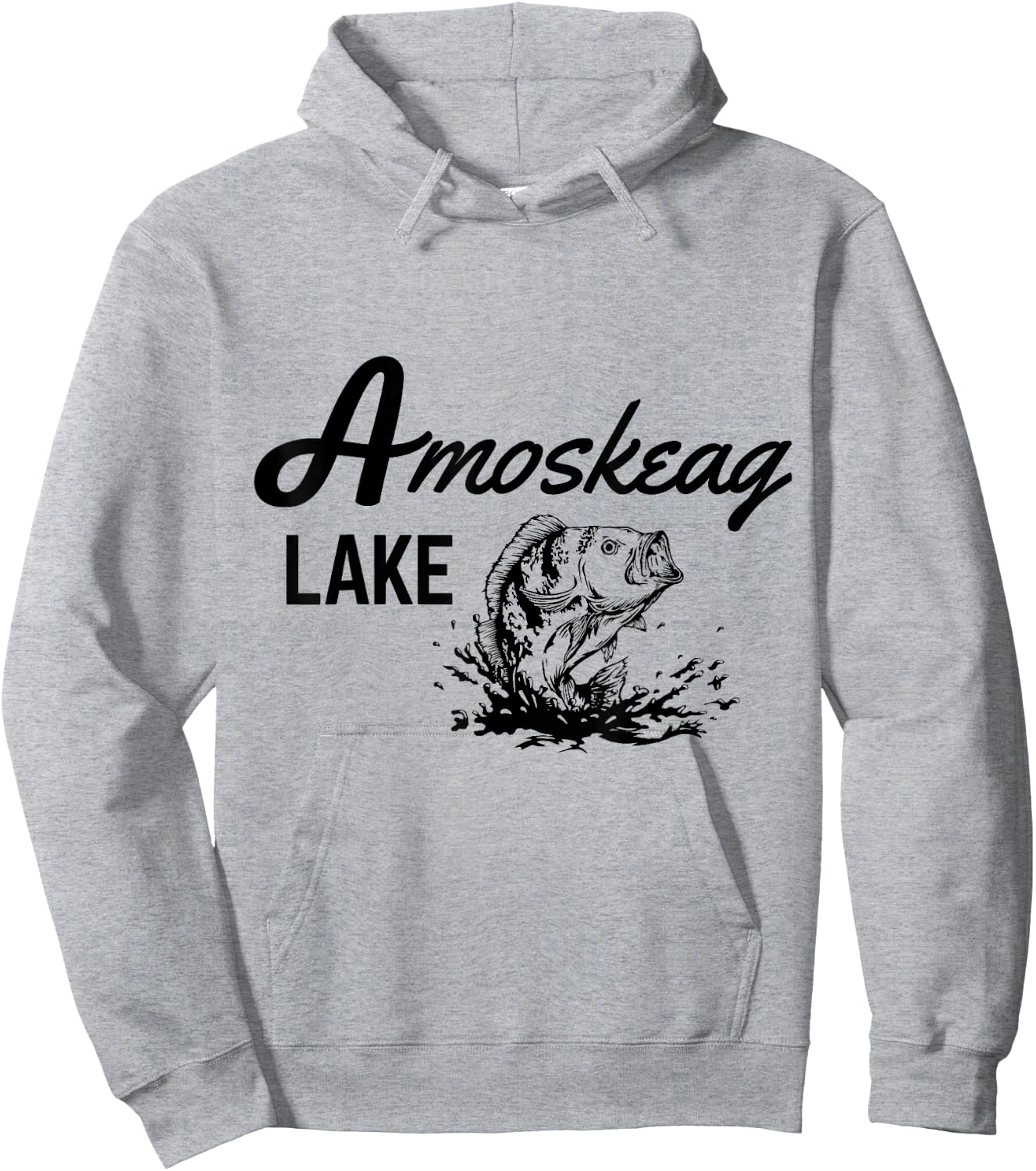 Amoskeag Lake Grown Ups Hoodie - Hoodie | Ash
