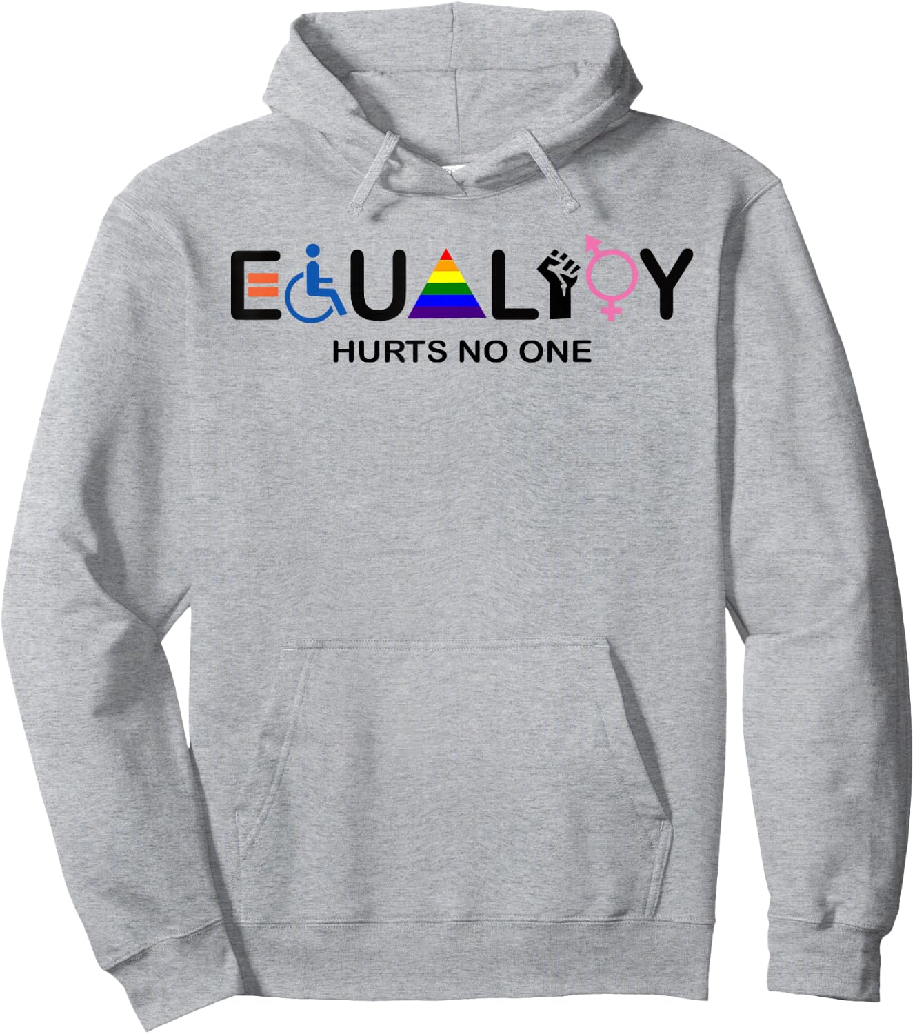 Equality Hurts No One Equal Rights Hoodie - Hoodie | Ash