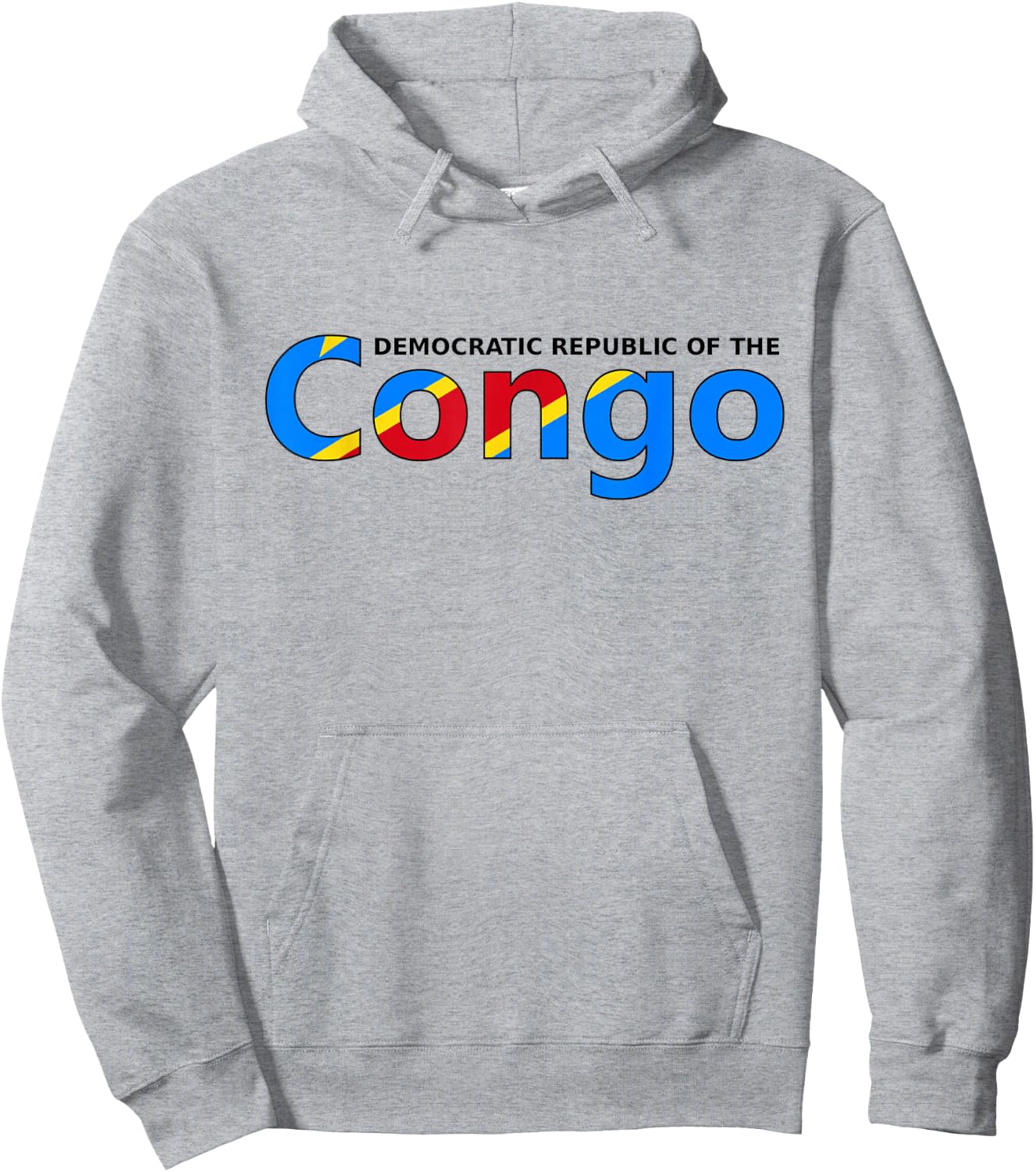 Congolese Flag of The DRC African Men Women Kids Congo Hoodie - Hoodie | Ash