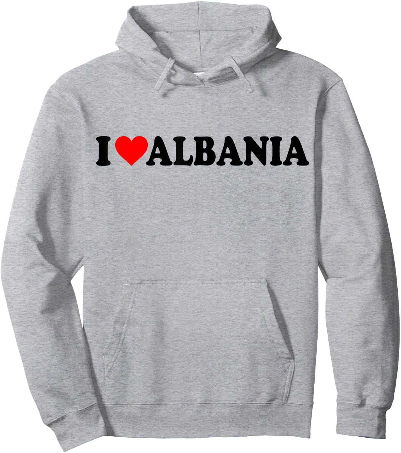 I Love Albania Hoodie - Hoodie | Ash