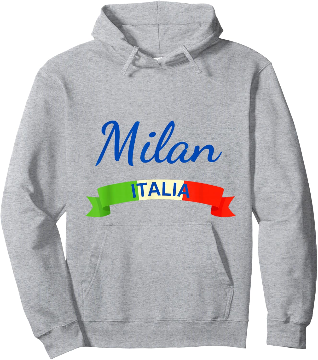 Milan Italy Flag Roma Italia Souvenir Matching Italian Hoodie - Hoodie | Ash