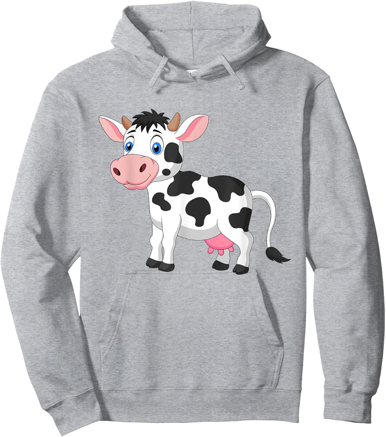 Cute Dairy Cow Pattern Kids , white, S Hoodie - Hoodie | Ash