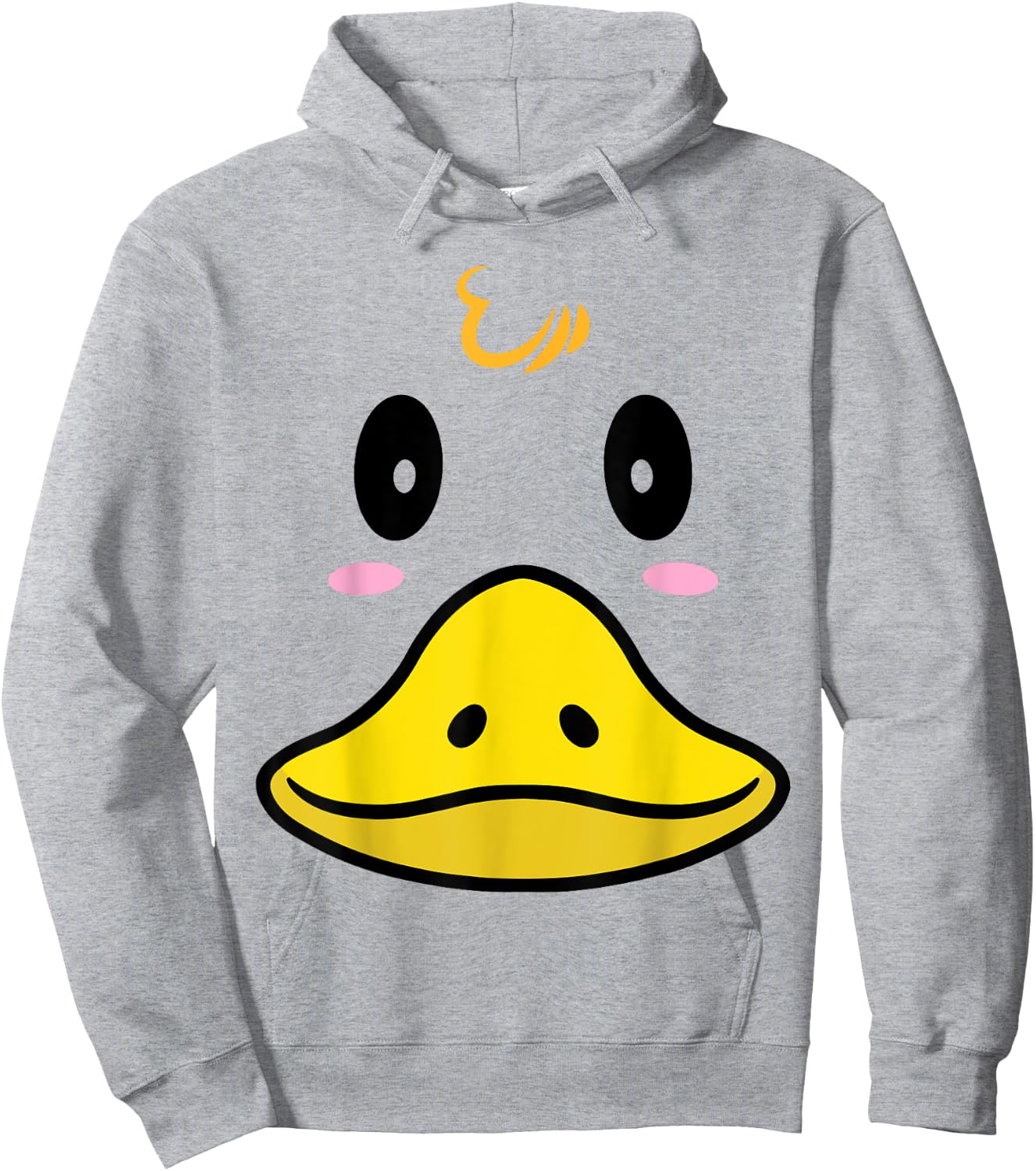 Duck Costume Cute Rubber Ducky Face Halloween Hoodie - Hoodie | Ash