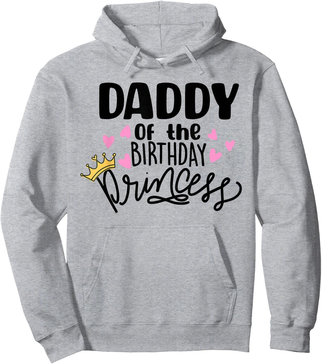 Daddy Of The Birthday Princess Party Toddler Girl Family Hoodie - Hoodie | Ash