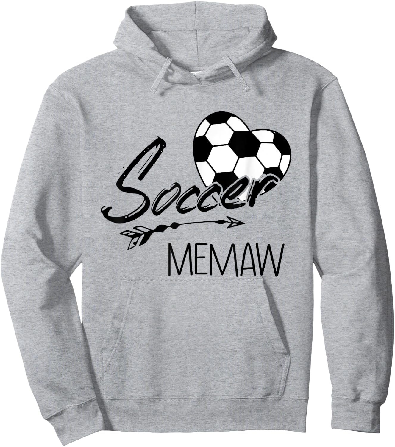 Soccer Memaw Grandma Gift Hoodie - Hoodie | Ash