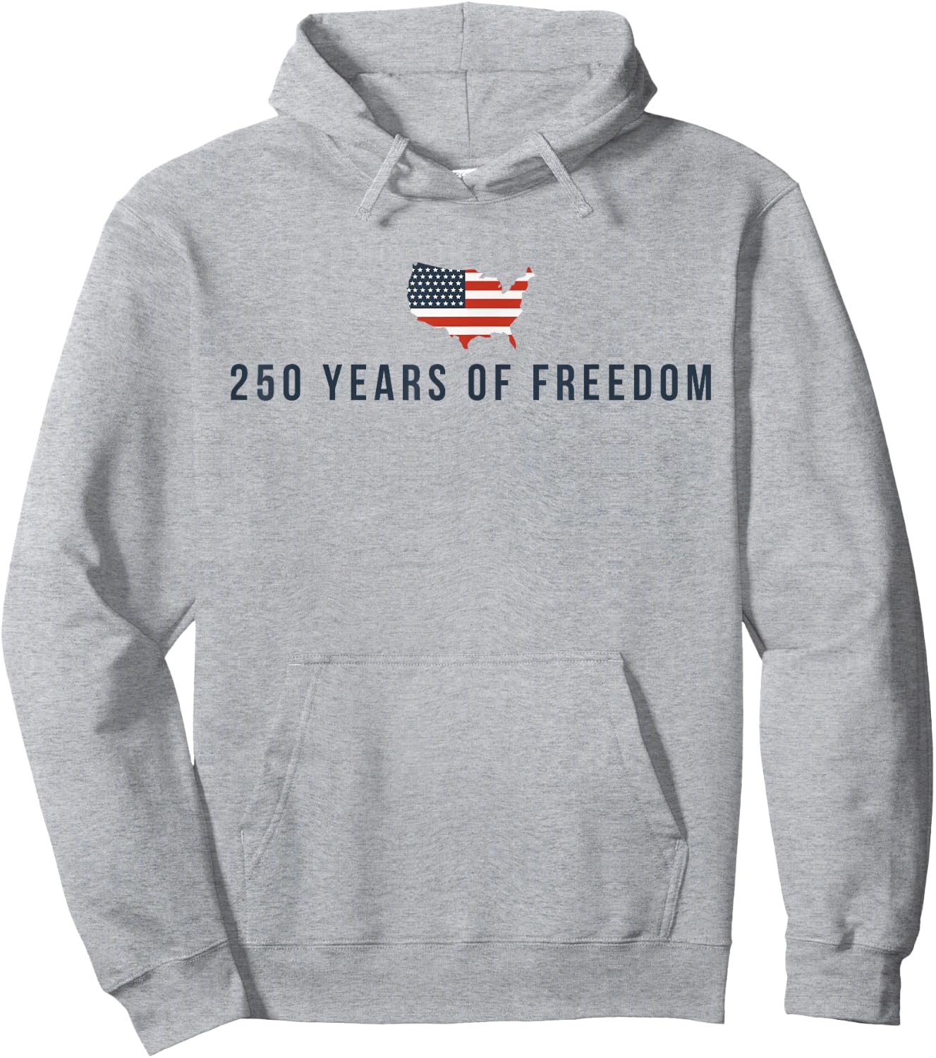 250 Years of Freedom 250th Anniversary USA Flag 4th of July Hoodie - Hoodie | Ash