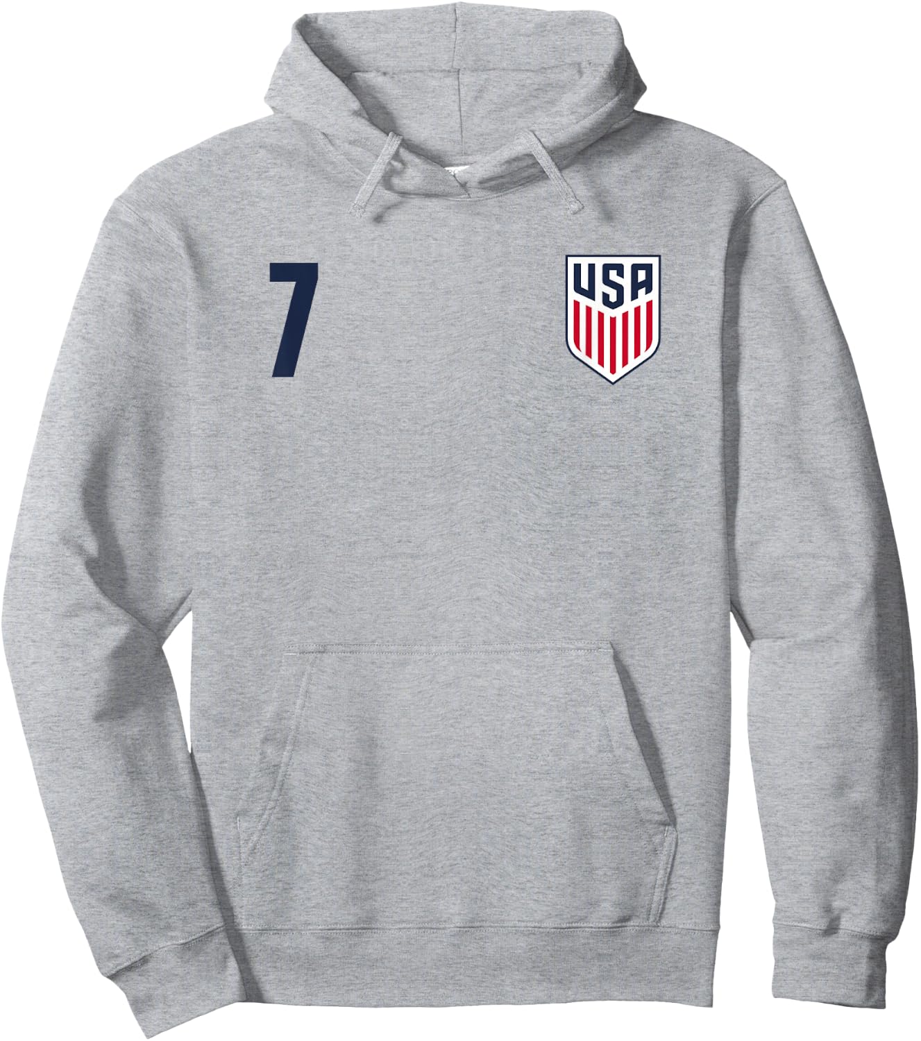 Officially Licensed US Soccer Team Gio Reyna, Legacy #7 Hoodie - Hoodie | Ash