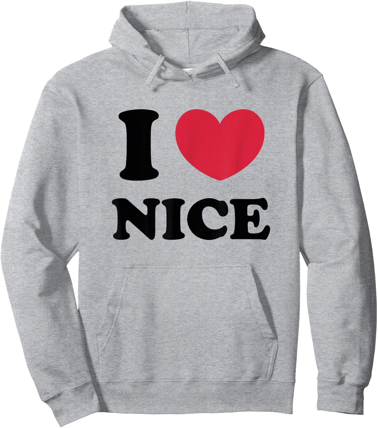I Love Nice , white, S Hoodie - Hoodie | Ash