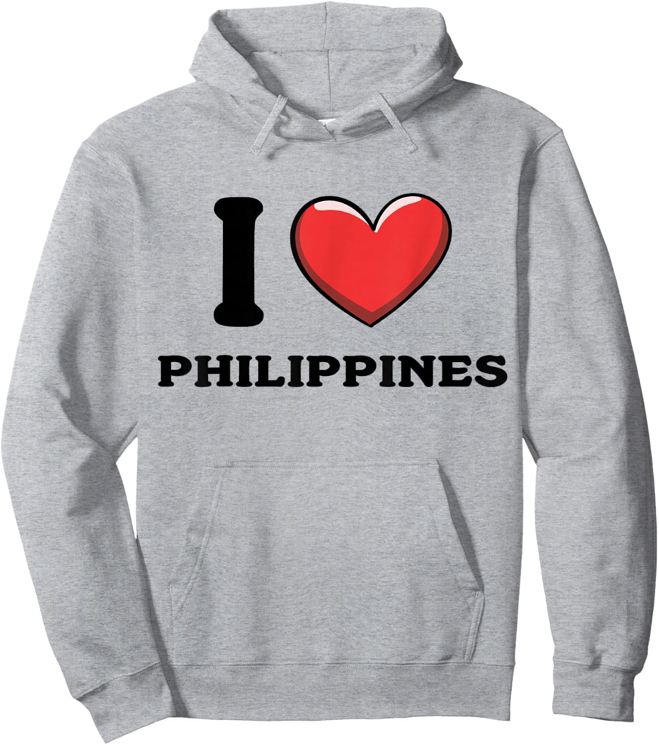 I Love Philippines Hoodie - Hoodie | Ash