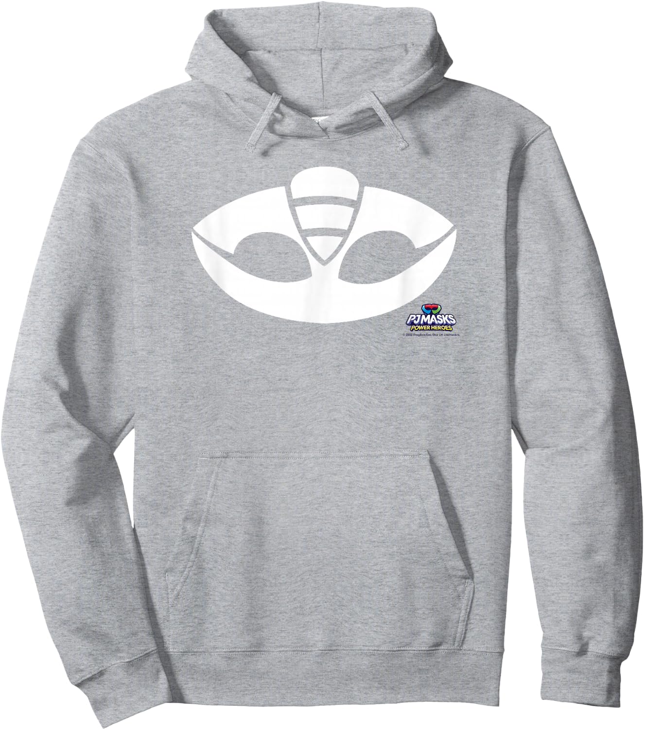 PJ Masks Gekko Icon Mask Lizard Power Logo Hoodie - Hoodie | Ash