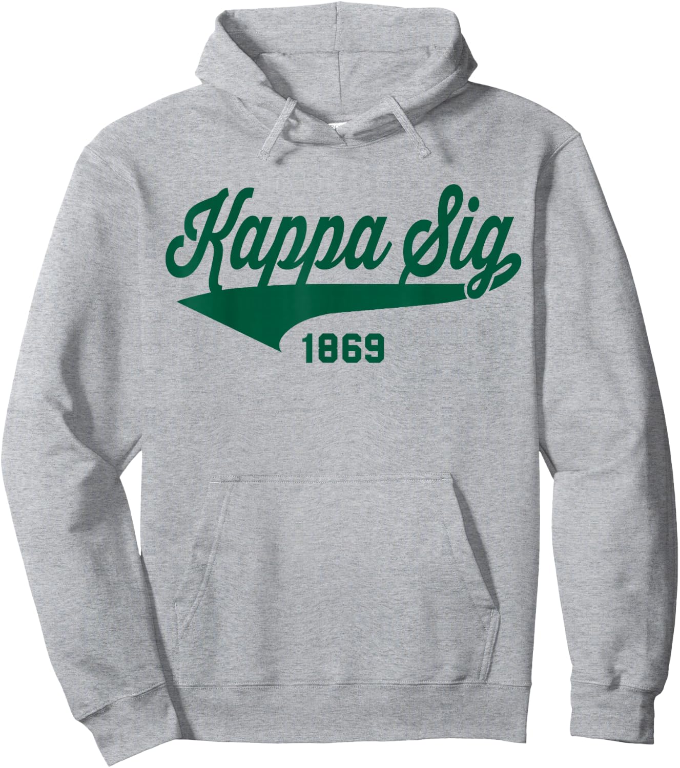 Kappa Sigma Officially Licensed Emerald Green Retro Script Hoodie - Hoodie | Ash