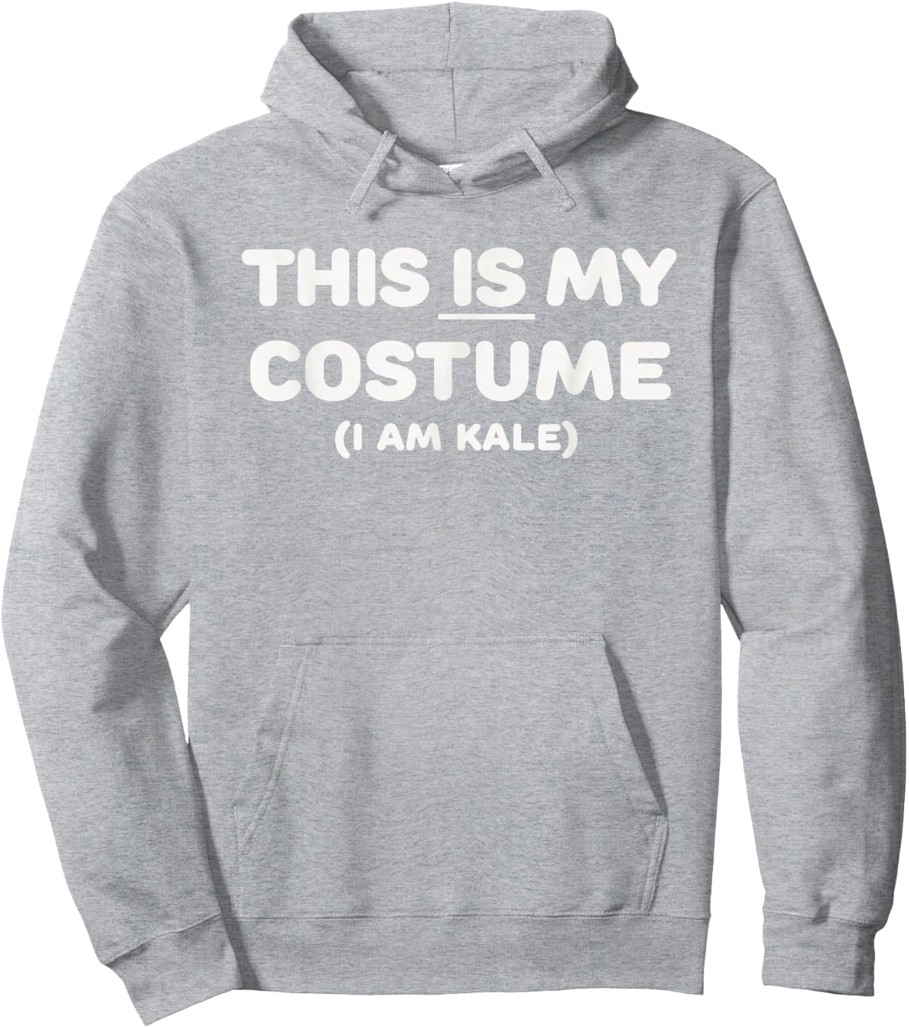 THIS IS MY COSTUME: Kale Vegetable Halloween Green Funny Hoodie - Hoodie | Ash