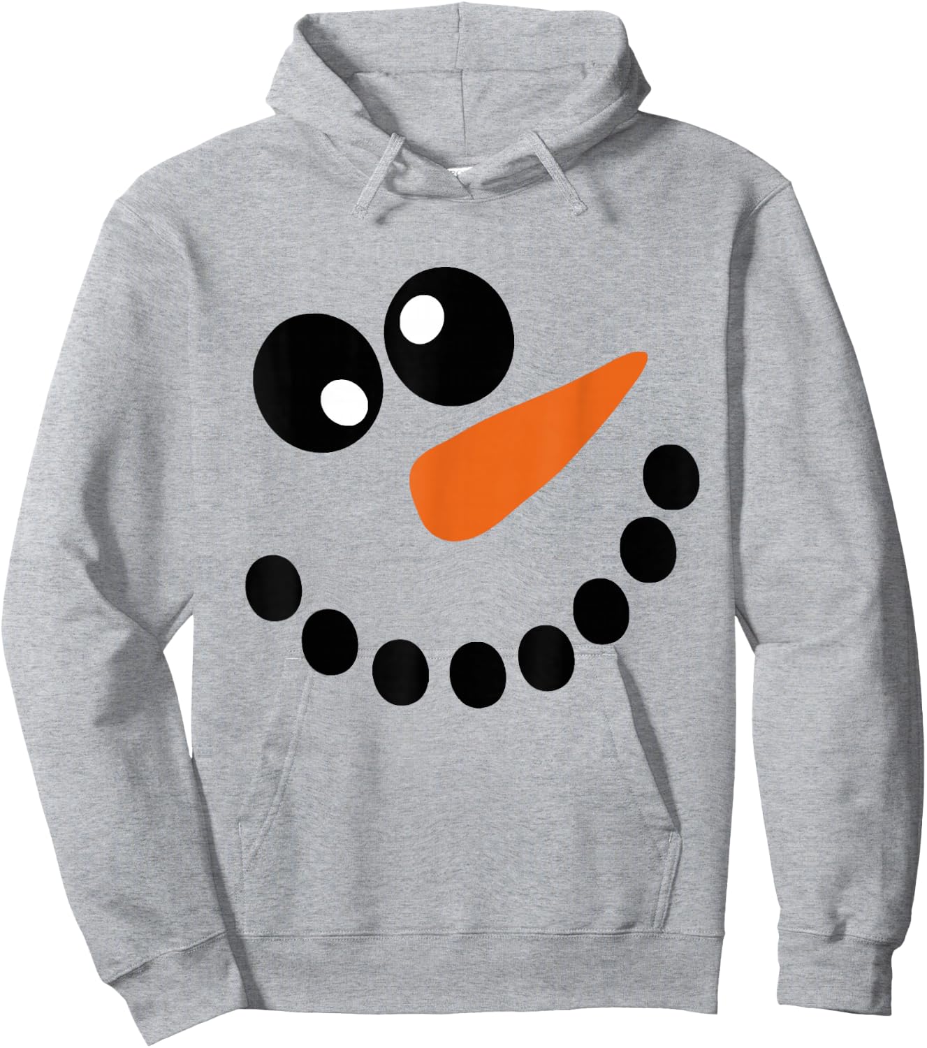 Winter Snowman Face Christmas Xmas For Kids Hoodie - Hoodie | Ash