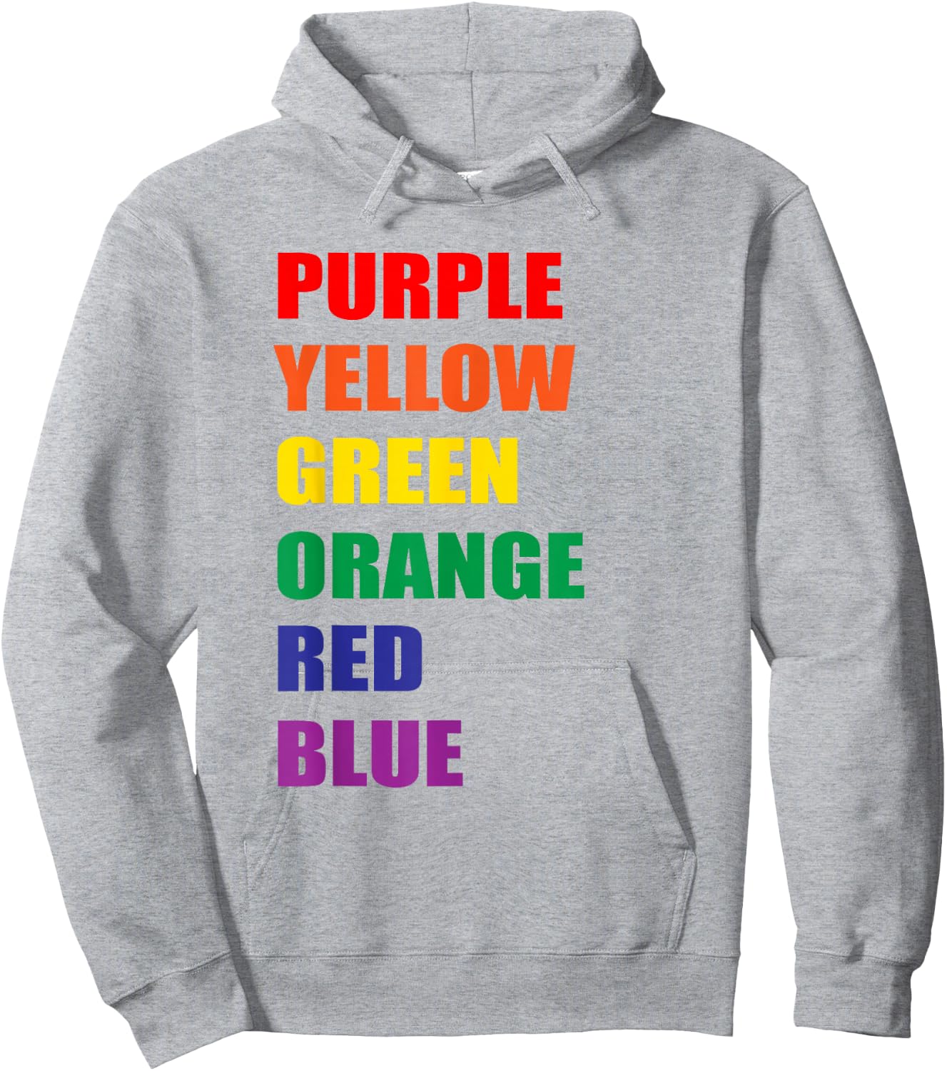 Optical Illusion - Rainbow Colors Hoodie - Hoodie | Ash